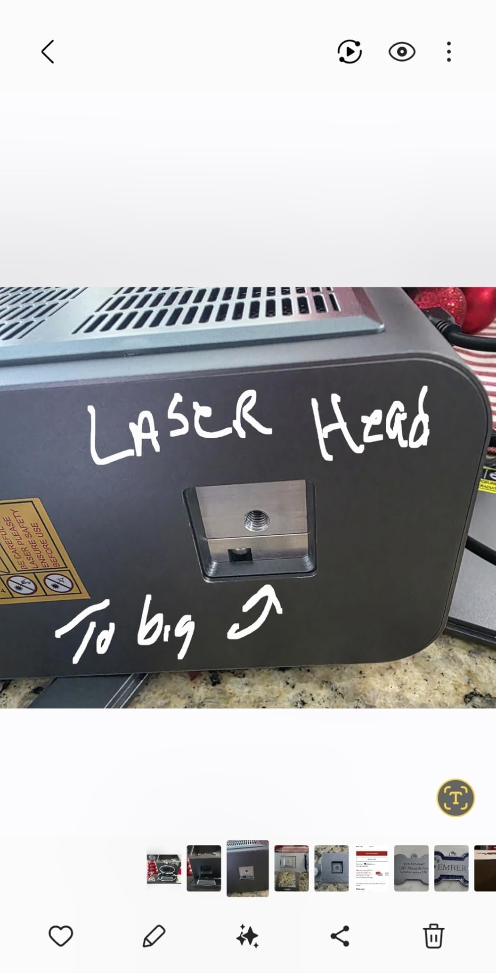 Longer Laser Engraver Rotary Roller, Y-axis Laser Engraver Attachment 360° Rotation, a Good Partner for Laser Engraving Machine, Compatible with Other Brands of Engraver customer photo 2