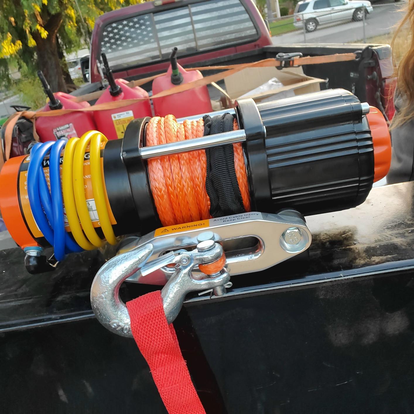 ORCISH Upgrade 3500 lb 12V DC Electric Winch, ATV/UTV Winch Kit for Towing, 1/4