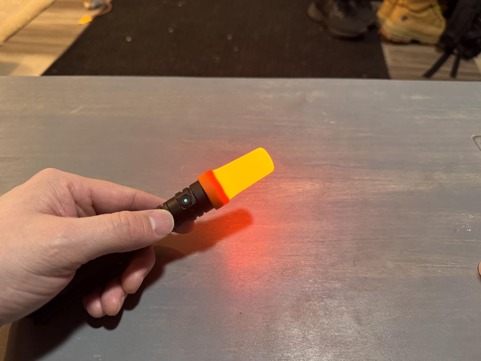 ACEBEAM TAC 2AA EDC Tactical Dual Modes Flashlight Rechargeable, 1400 High Lumens Flashlight, Dual Switch Pocket LED Flashlight, Super Bright Small Flash Light for Emergency, Camping, Home(SFT-25R HI) customer photo 1