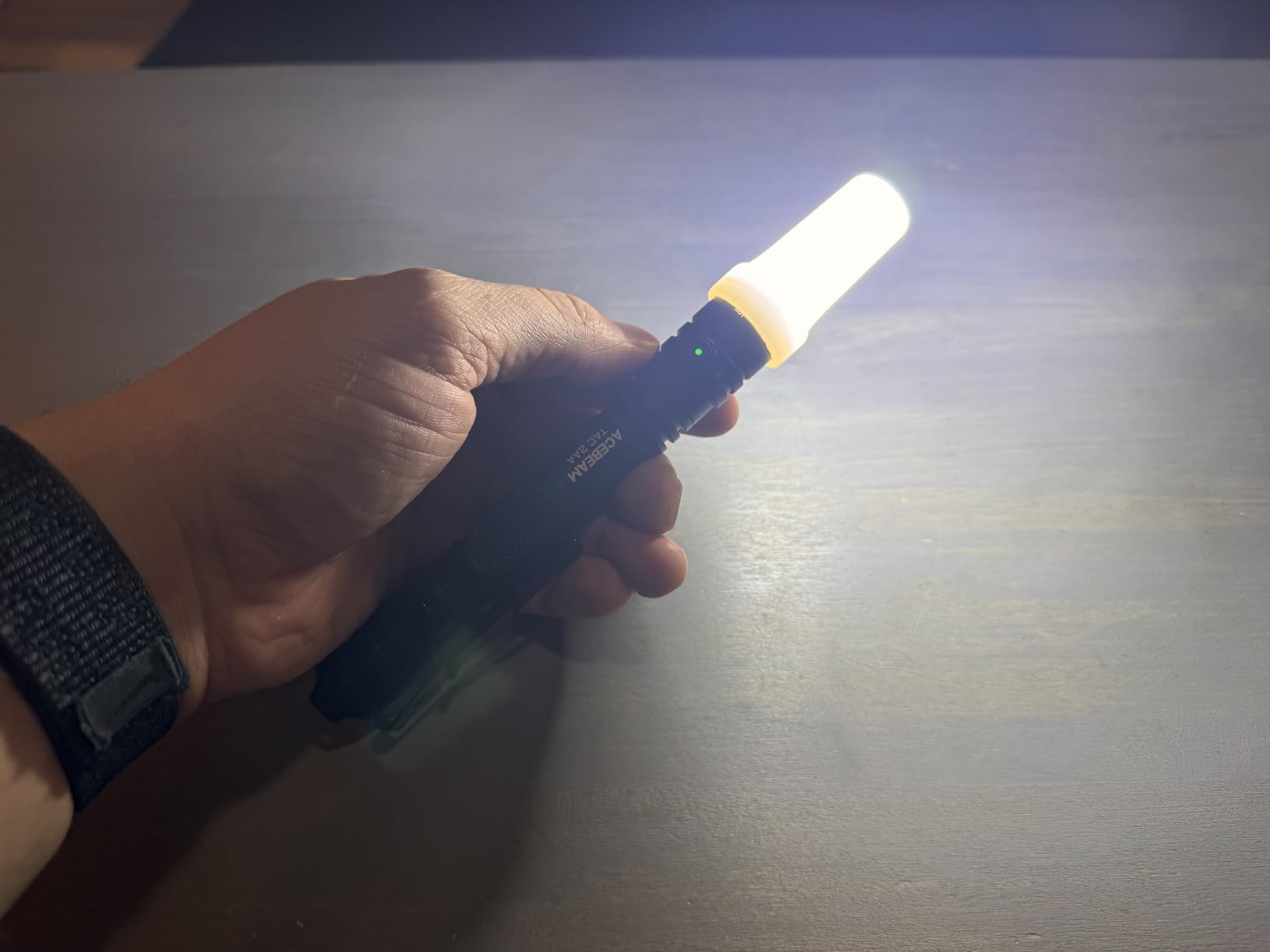 ACEBEAM TAC 2AA EDC Tactical Dual Modes Flashlight Rechargeable, 1400 High Lumens Flashlight, Dual Switch Pocket LED Flashlight, Super Bright Small Flash Light for Emergency, Camping, Home(SFT-25R HI) customer photo 2