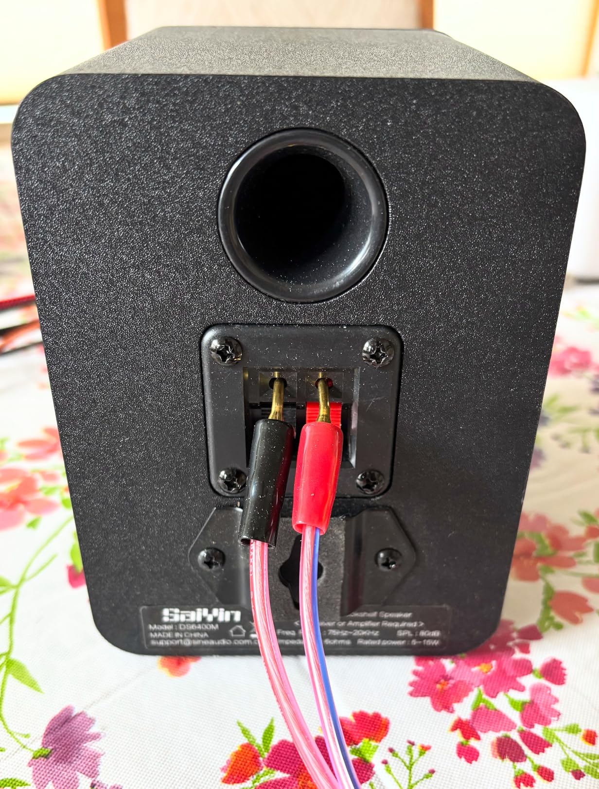 Saiyin Wall Mount Passive Speakers, Indoor Rear Surround Sound Speakers, Stereo Speakers for Midrange & High-Frequency, Passive Bookshelf Speakers for Home Theater, Receiver or Amplifier Required customer photo 2