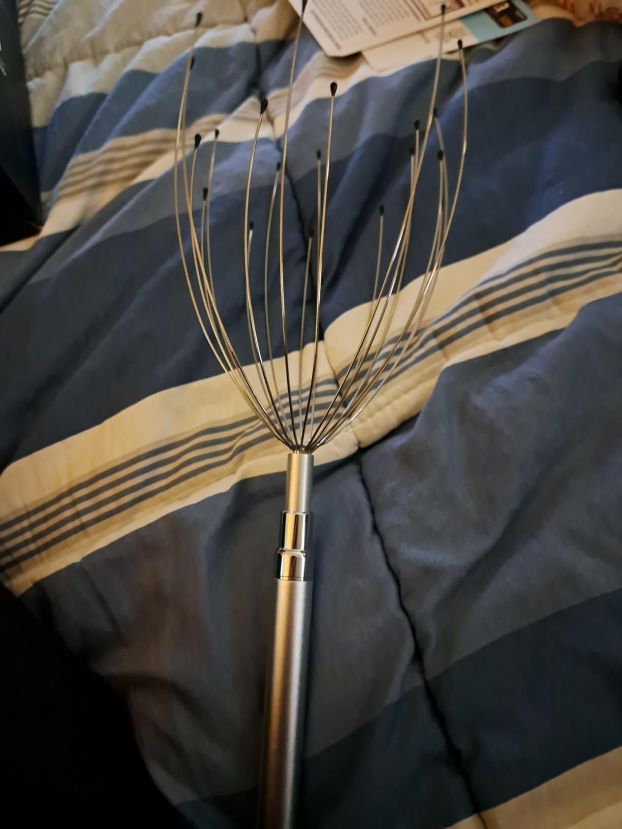 Head Massager Scalp, Electric Scalp Massager with 20 Metal Fingers - Head Scratcher & Hair Massage Tool, Waterproof Head Massage for Stress Relief, Stocking Stuffers Gift for Women & Men customer photo 2