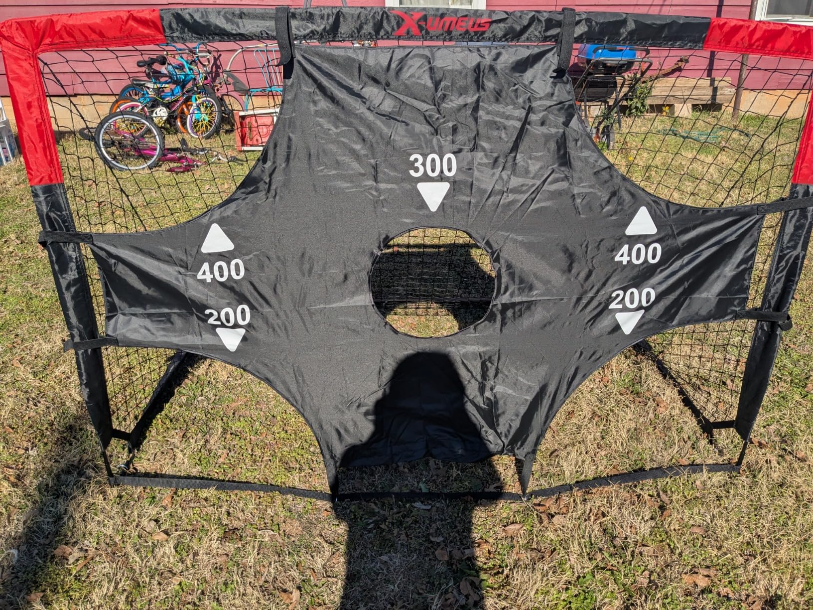 Kids Soccer Goals for Backyard Set of 2, 6x4 ft Portable Toddler Soccer Goal Training Equipment with Soccer Target, Ball, Cones, Soccer Net for Kids Age 3-5 6-8 8-12 10-12-14 Outdoor Sports Games Gift customer photo 2