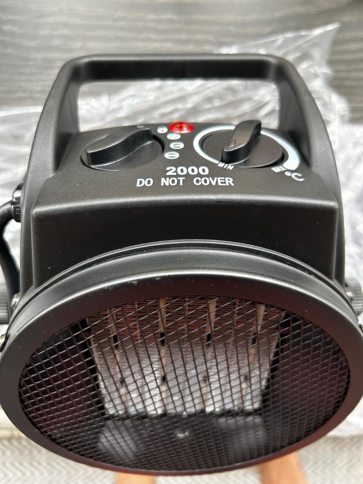 Greenhouse Heater with Thermostat, Auto Power Control with Digital Temperature Display, Fast Heating, Over Temperature Protection, Electric for Winter Plants, Grow Tent, Greenhouse, Flower Room, Patio customer photo 2