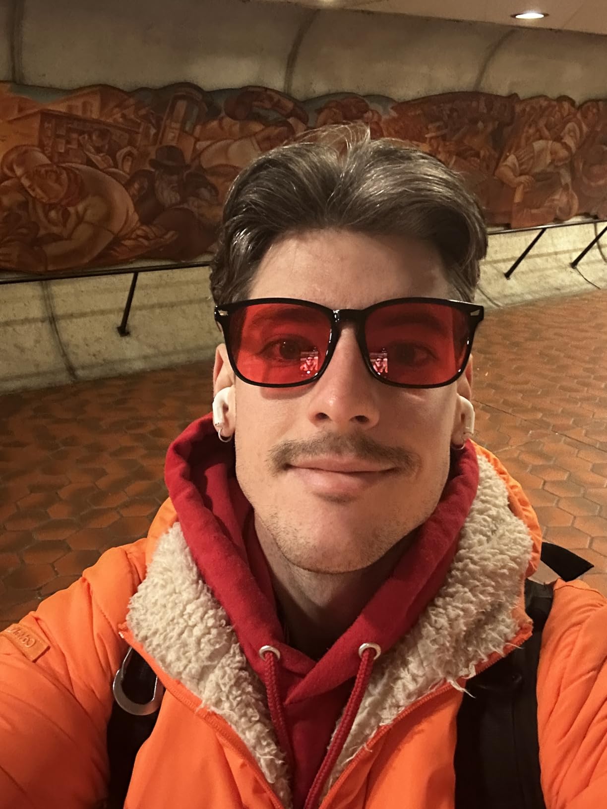 TIJN Sleep Glasses with Blue Green Light Blocking, Red Light Lens for Computer Gaming, Screen Fatigue & UV Protection customer photo 1