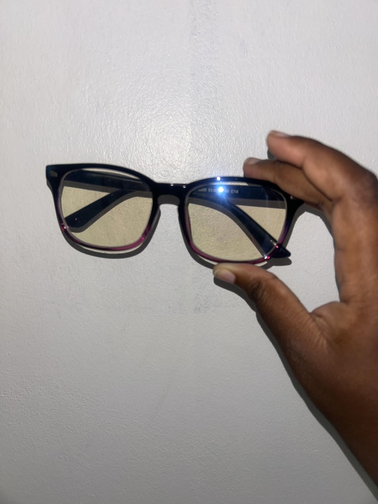 TIJN Sleep Glasses with Blue Green Light Blocking, Red Light Lens for Computer Gaming, Screen Fatigue & UV Protection customer photo 2