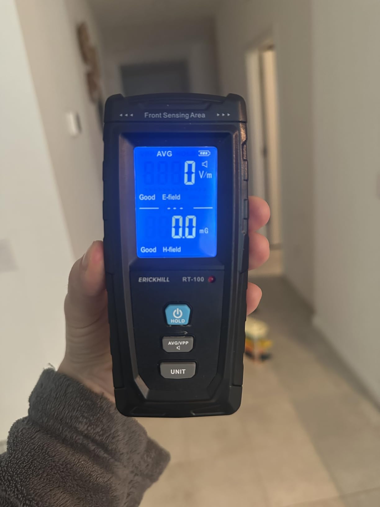 ERICKHILL 3 in 1 EMF Detector, Electromagnetic Field Radiation Detector for EF, RF, MF, WiFi,5G Signal,Triple Alarm Modes, Type-C Charging, EMF Meter for Home, Office, and Paranormal Investigation customer photo 2