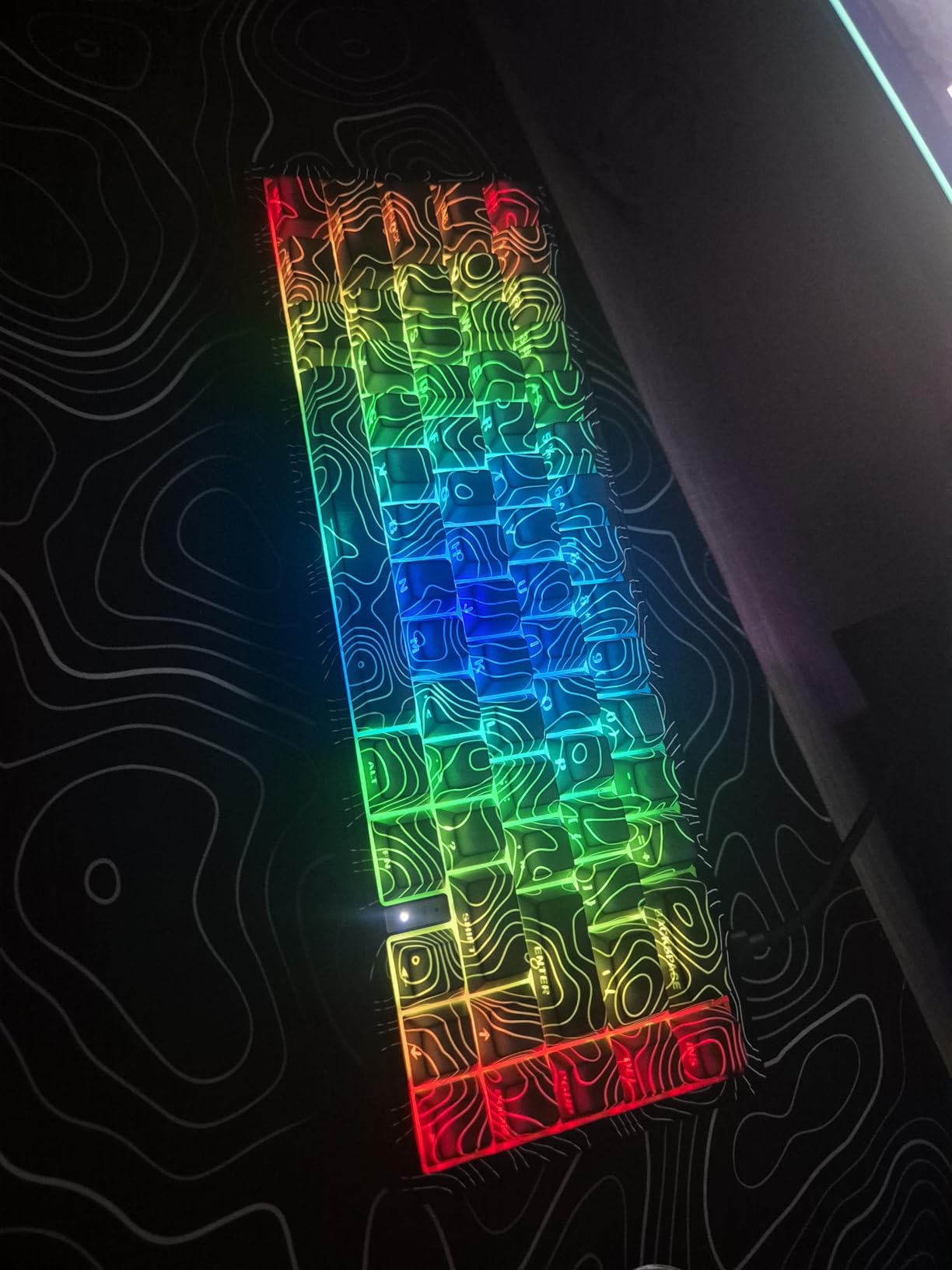 Womier M68 HE V2 Rapid Trigger Keyboard 60% Percent, Hall Effect Topographic Gaming Keyboard, Wired RGB Custom Mechanical Key Board with Magnetic Switch, PBT Keycaps for Mac/Win (Black) customer photo 1