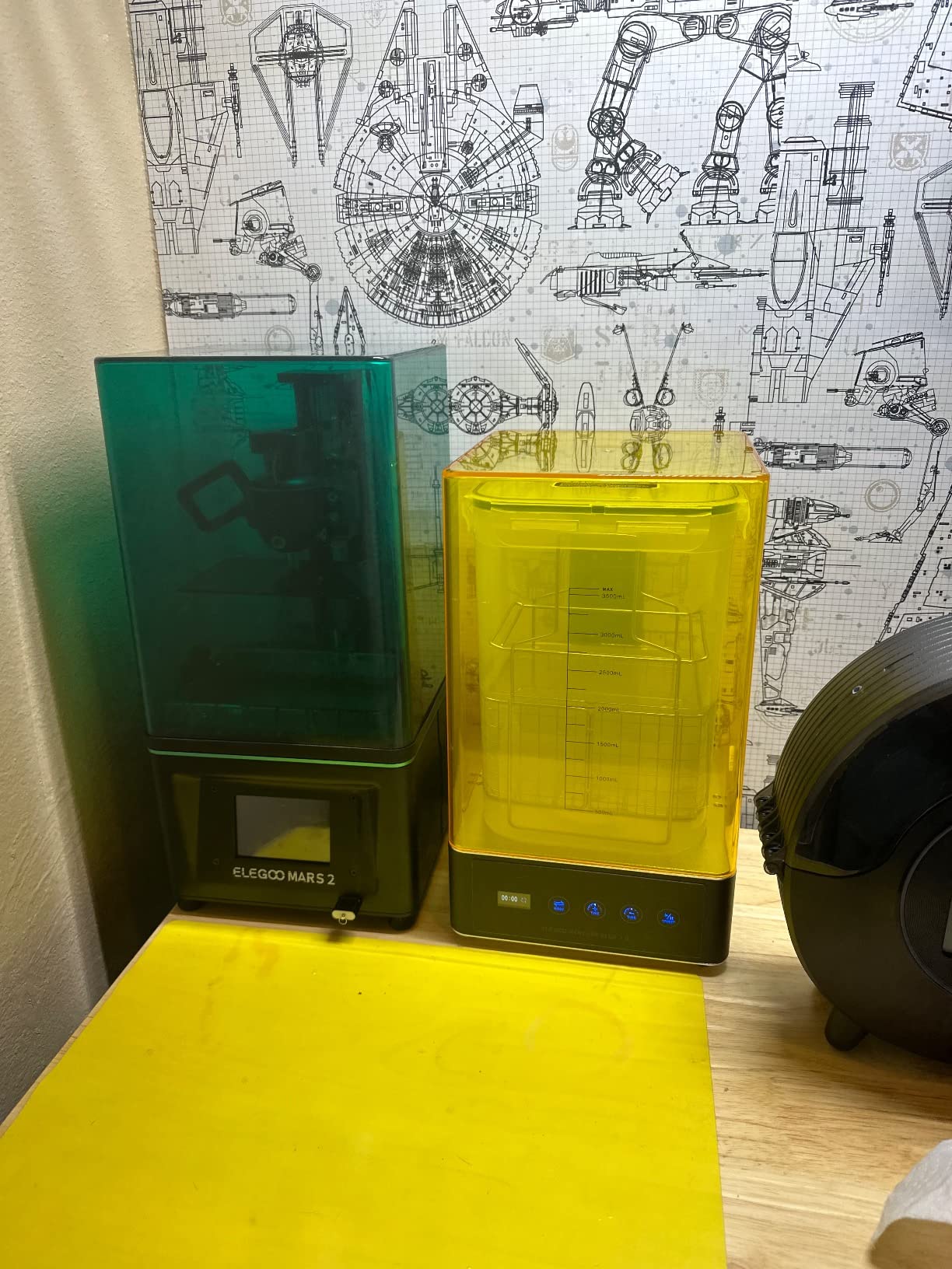 ELEGOO Mercury Plus 3.0 Larger Wash and Cure Station, Resin Curing Machine for LCD/SLA/DLP 3D Printing Models, Best for Saturn, Mars 3D Printer, Washing Size of 230 * 135 * 260mmm customer photo 1