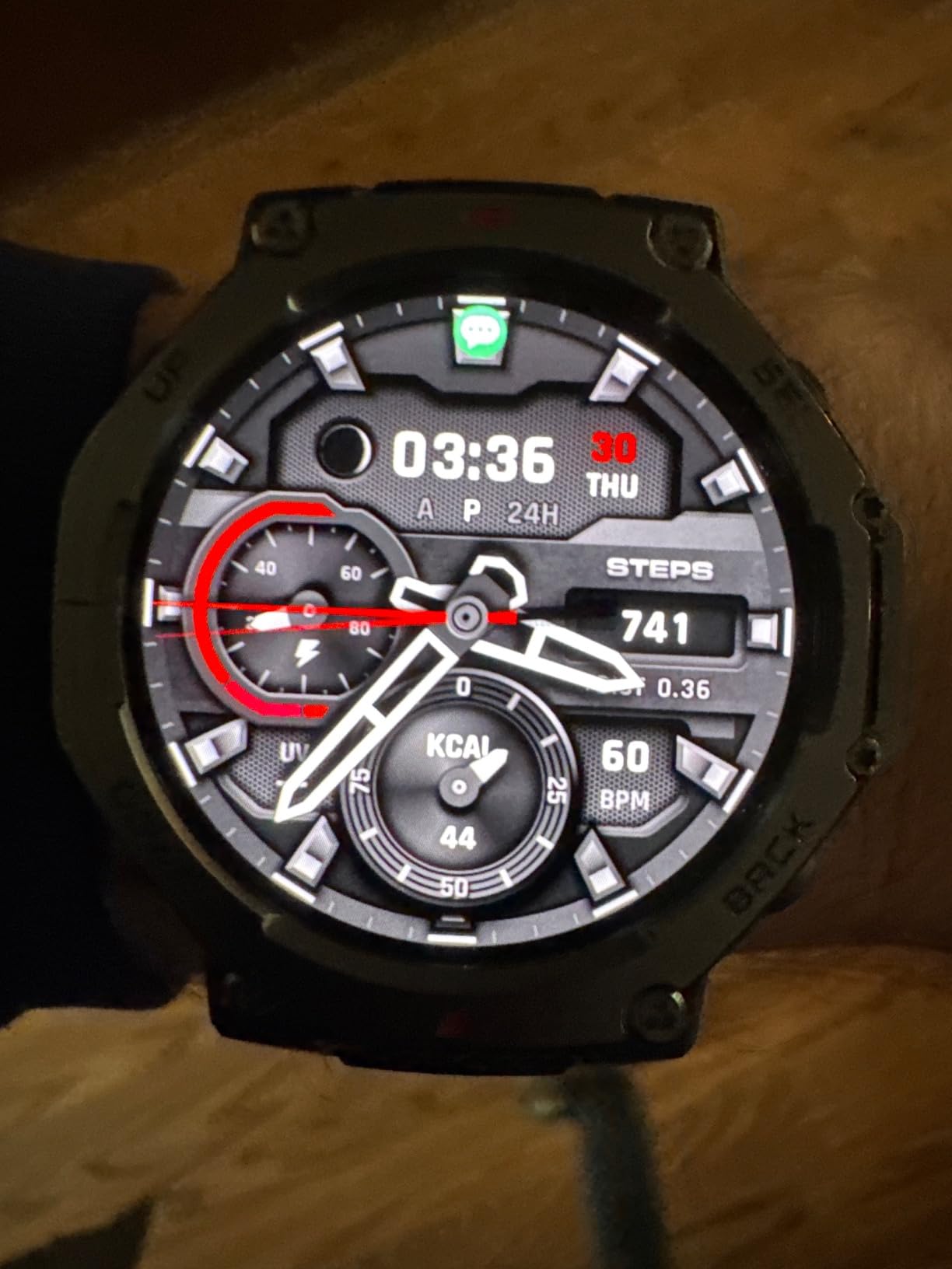 Amazfit T-Rex 3 Rugged/Military Smart Watch 48mm, 27 Day Battery, GPS (with Privacy), Offline Maps, 328 Feet Water-Resistant, 170 Fitness/Sport Modes, AI, Voice Control customer photo 2