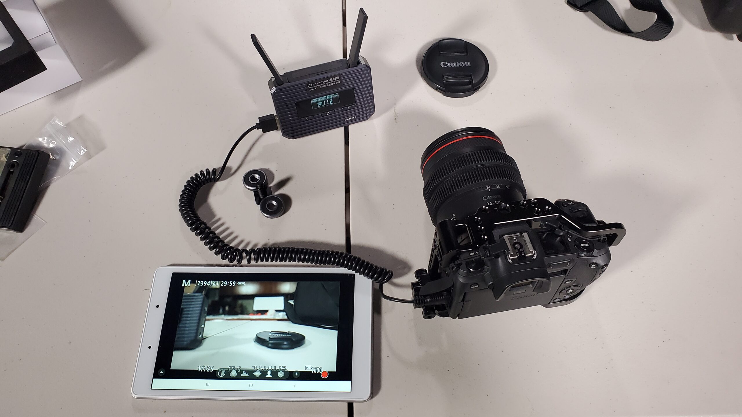 Accsoon CineView Master 4K SDI HDMI Wireless Video Transmitter&Receiver, 2.4+5+6GHz Tri-Band 8202ft Range 25 ms Latency, 4K60/1080p60 1 Wired iOS+4 App Monitoring, Livestreaming, Pair CineView M7 Pro customer photo 2