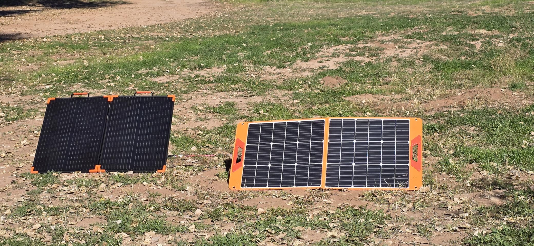 100W Portable Solar Panel, Foldable Tempered Glass Solar Panel Kit with 20A PWM Controller for 12V Battery&Power Station, IP68 Waterproof 23.5% Efficiency for RV, Camping & Off-Grid customer photo 2
