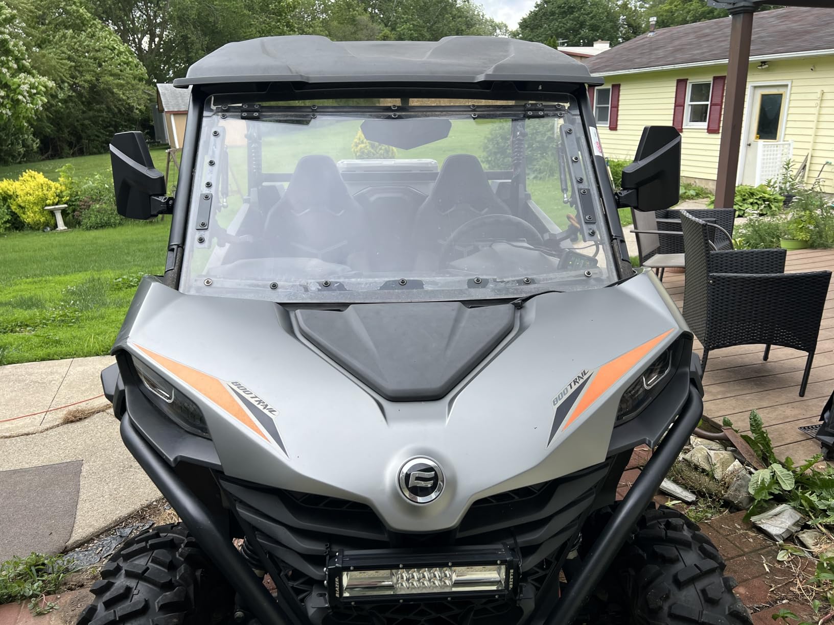 UTV Side Mirrors - Fits almost all UTVs (except full doors)，Compatible with Polaris RZR Ranger、Can am Commander Defender、Honda Pioneer Talon SXS、Kawasaki Mule KRX，Yamaha Wolverine YXZ,RTV customer photo 2