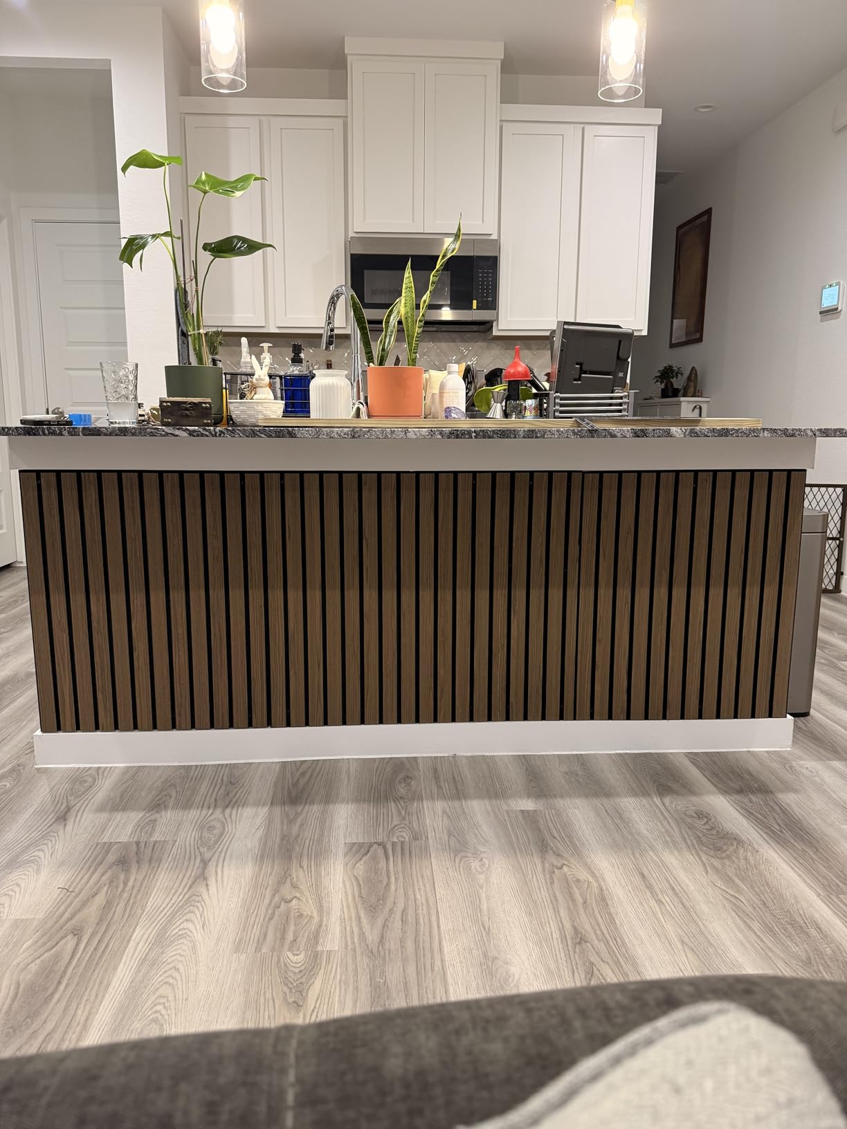 UMIACOUSTICS 6 Packs Acoustic Panel,47.2 x 23.6 Inches Decorative Sound Proof Panel for Office,Home Theater,Studio,Walnut Color customer photo 2