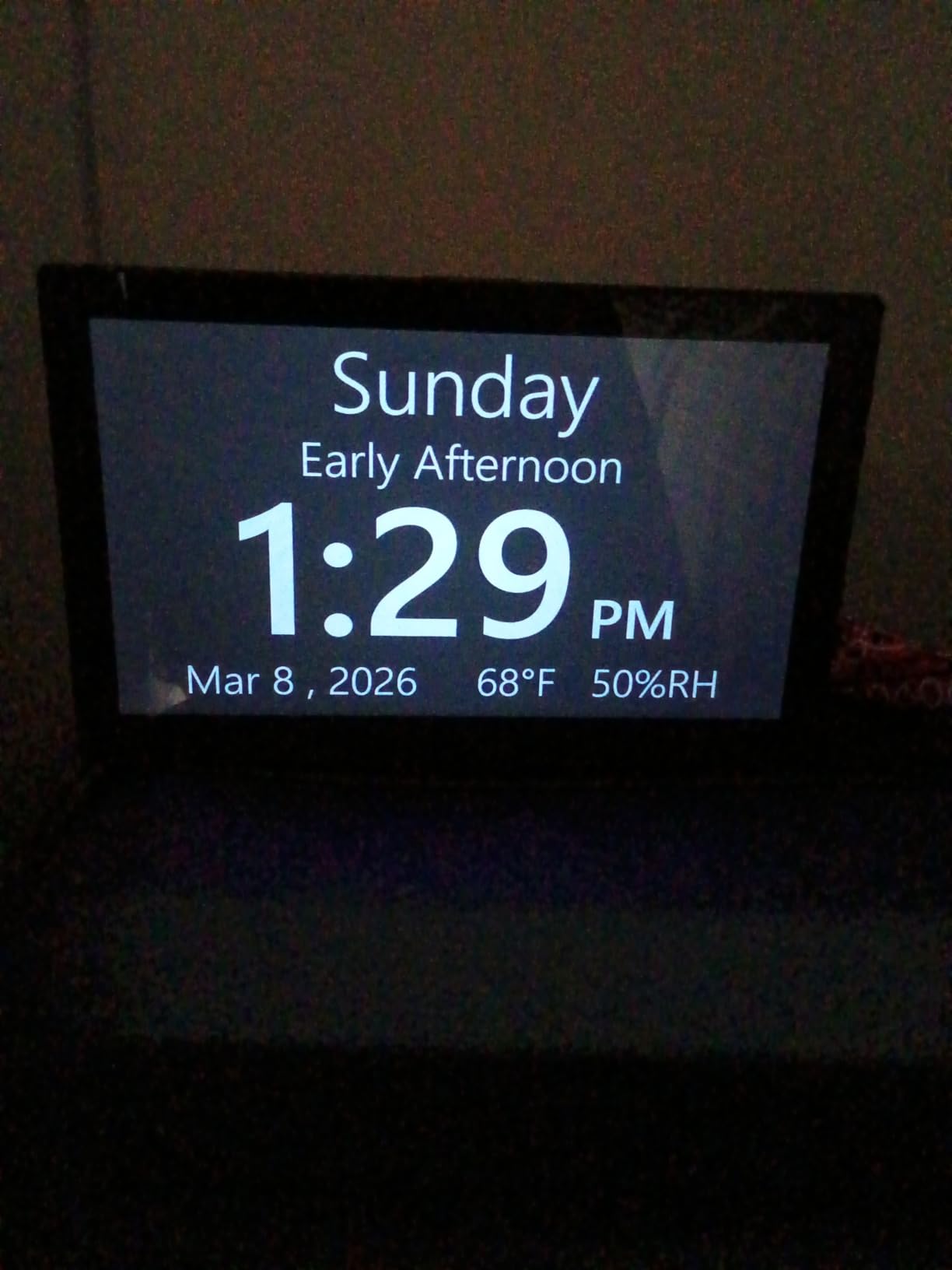 Raynic Digital Clock, Large Display Calendar Clock with 12 Themes, 20 Alarms, 20 Reminders, Auto Dimming, 12/24 Hours, Indoor Temperature, Humidity for Seniors, Desk customer photo 1