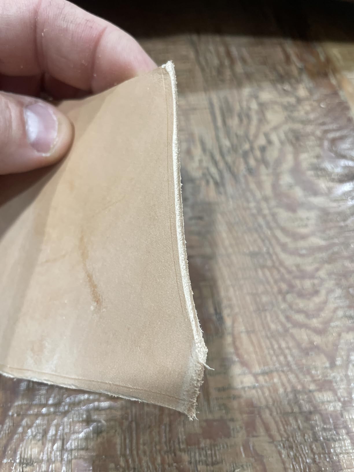 Leather Edge Skiving Beveler Tool 5 Set,French Beveler,Wide Mouth Leathercraft Edge Skiving Beveler Leather Trimmer with Wooden Handle Five Sizes(0.8mm,1mm,1.2mm,1.4mm and 1.6mm) customer photo 1