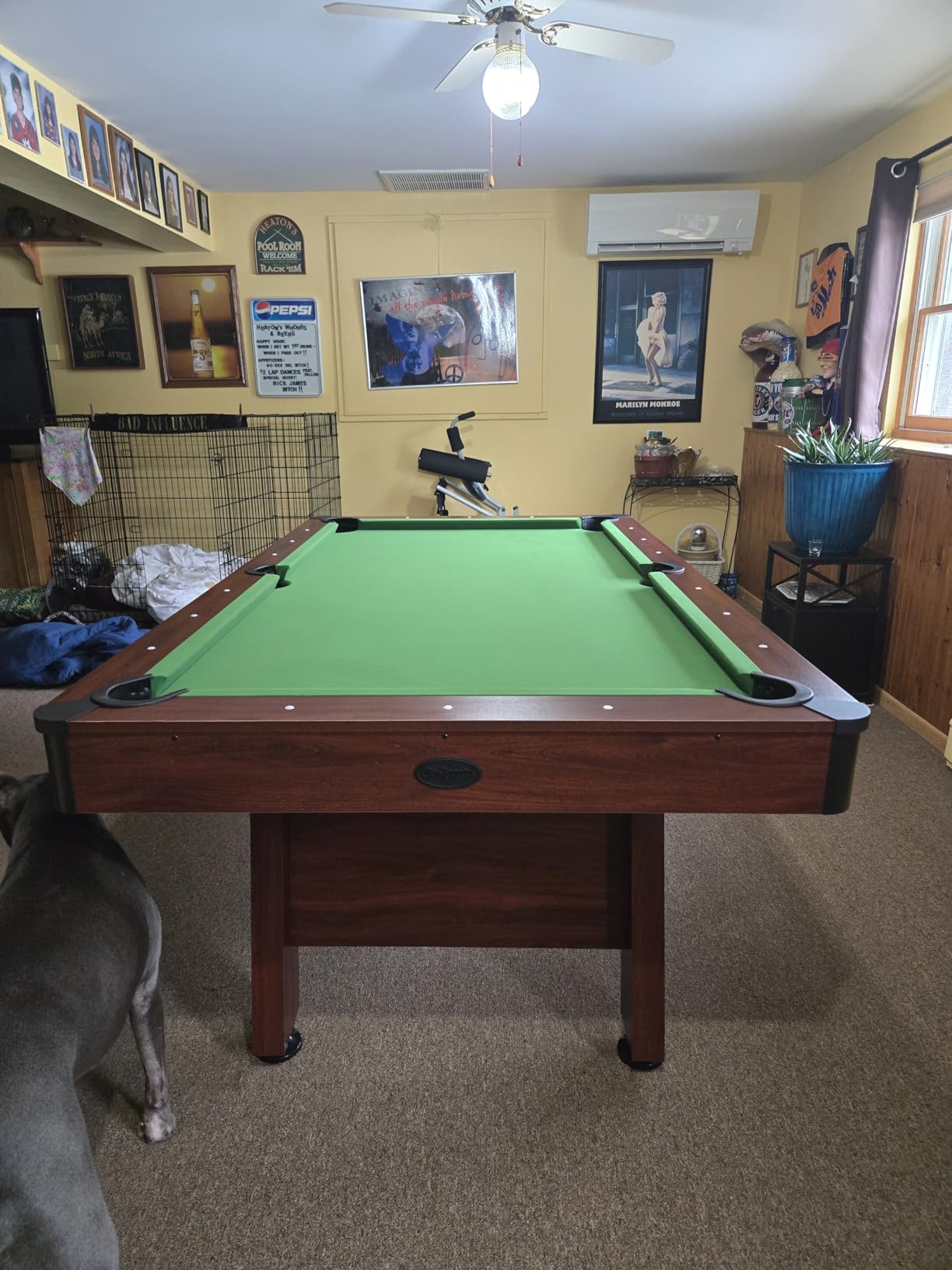 GoSports 7 and 8 ft Pool Tables with Wood Finish - Gray, Black, or Green Felt - Billiards Game Room Table for Adults & Family - Accessories Not Included customer photo 2