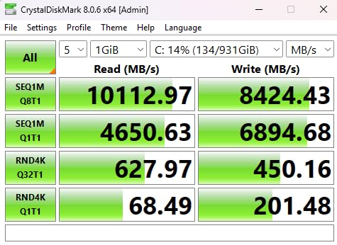 Corsair MP700 Elite 1TB PCIe 5.0 x4 NVMe M.2 SSD - Up to 10,000MB/sec - High-Density 3D TLC NAND - M.2 2280 - DirectStorage Compatible - Black customer photo 2