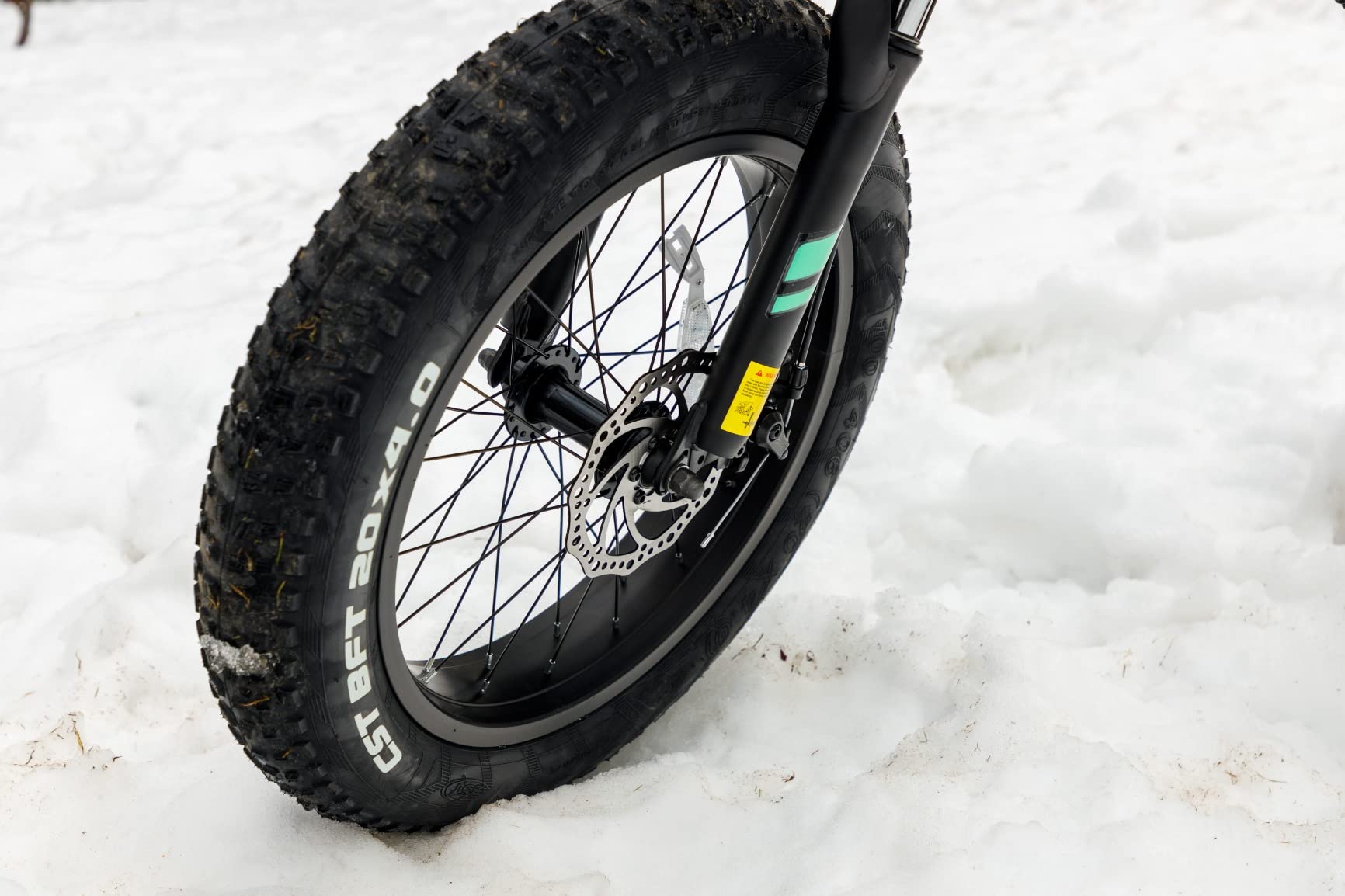 Wooken Electric Bike, 20''X4.0 Fat Tire Electric Bike for Adults, 500W(Peak 750W) Foldable Electric Bike with 48V 10Ah Battery, Professional 7 Speed, Shock Absorber, 20MPH Ebike for Mountain Beach Snow customer photo 1