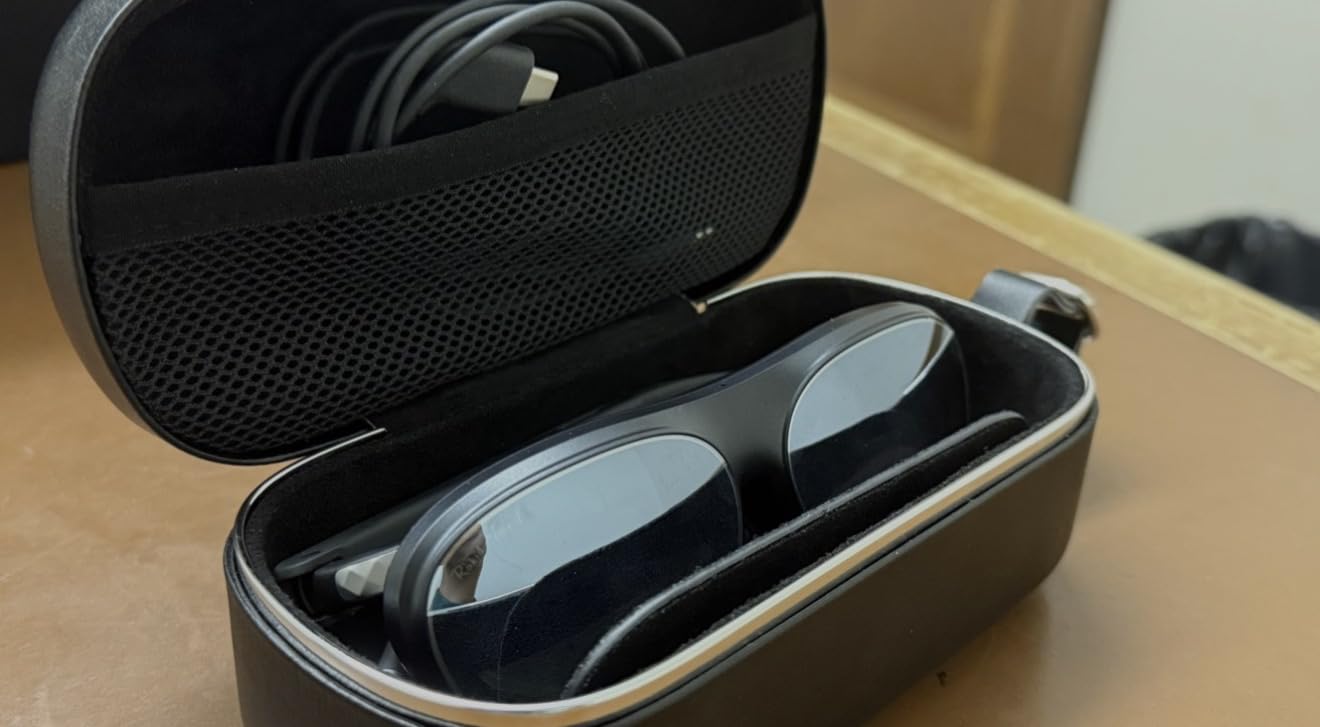 Rokid Max 2 AR Glasses Black, 215 inch Micro-OLED Display, 50° FOV, 600 Nits Brightness, Compatible with Smart Phone, Steam Deck, ROG, and More, Immersive Wearable Display for Gaming & Entertainment customer photo 1