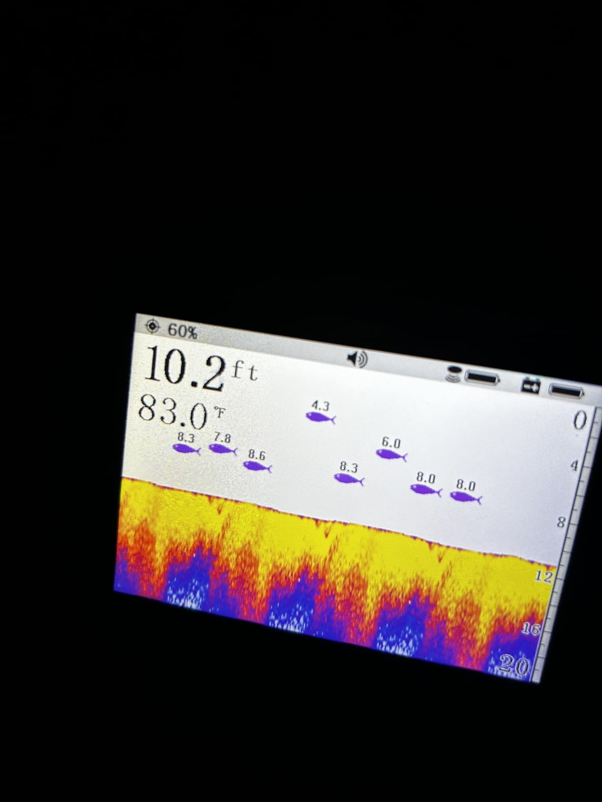 Portable Rechargeable Fish Finder, Wireless Sonar FishFinder, Castable Kayak Depth Finder with 105° Beam Angle and TFT LCD Display, 2.6-164 FT of Depth Locator, for Shore, Sea ＆ Ice Fishing customer photo 1