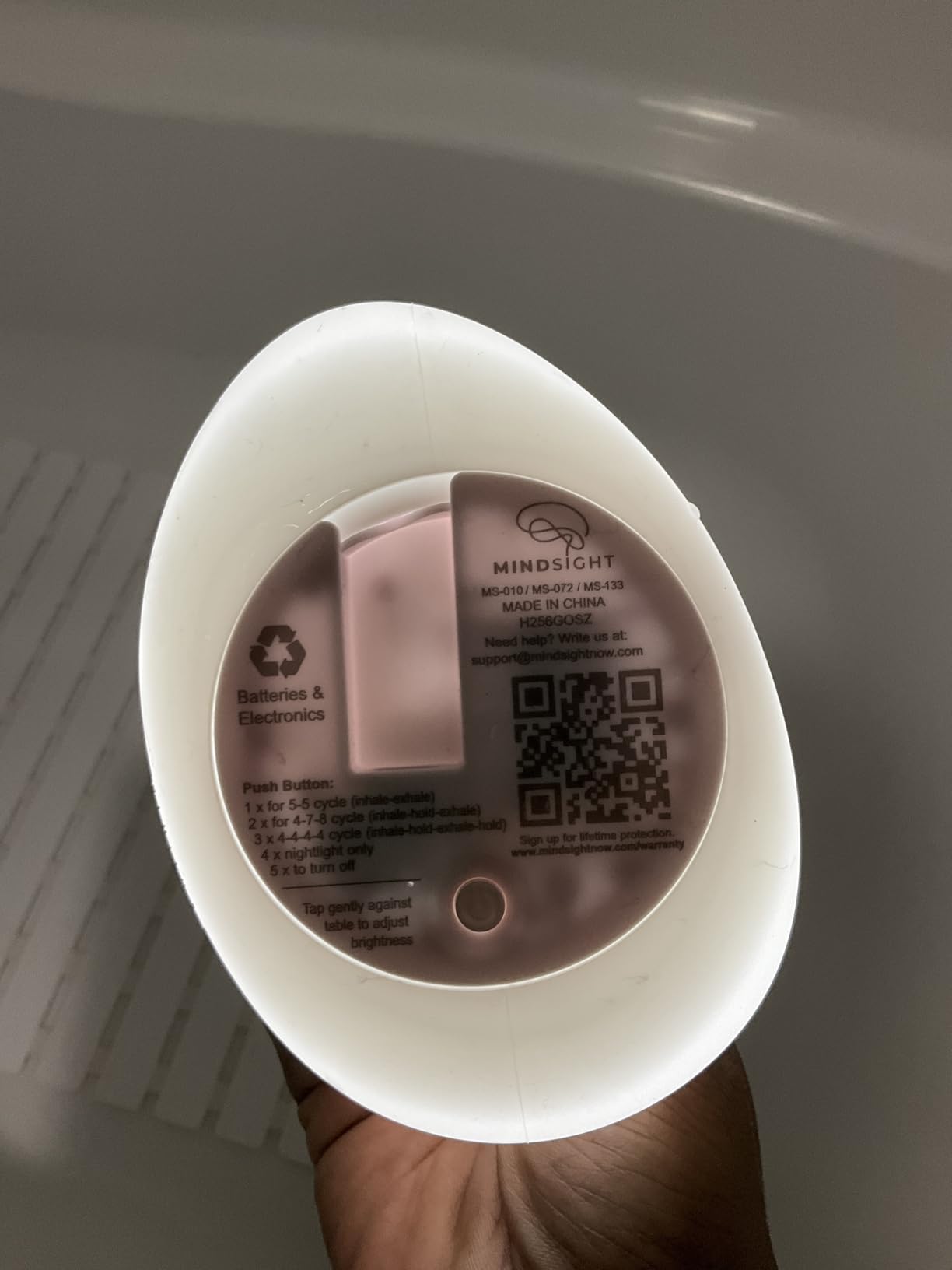 Mindsight 'Breathing Buddha' Guided Visual Meditation Tool for Mindfulness | Slow Your Breathing & Calm Your Mind for Stress & Anxiety Relief | Perfect for Adults & Kids (Multicolor, Pebble (Sound)) customer photo 2