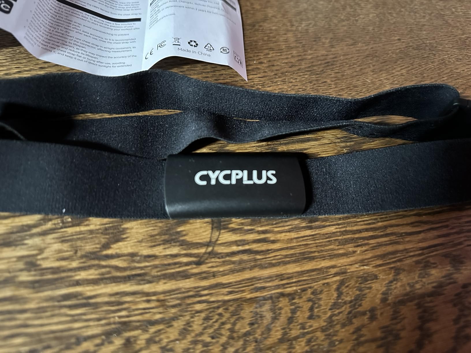 CYCPLUS Heart Rate Monitor Chest Strap H2Pro, Bluetooth ANT+ Heart Rate Monitor Chest Sensor with 500h Battery, IPX7 Waterproof and Dustproof, HRM Works with Strava/CYCPLUS App customer photo 1