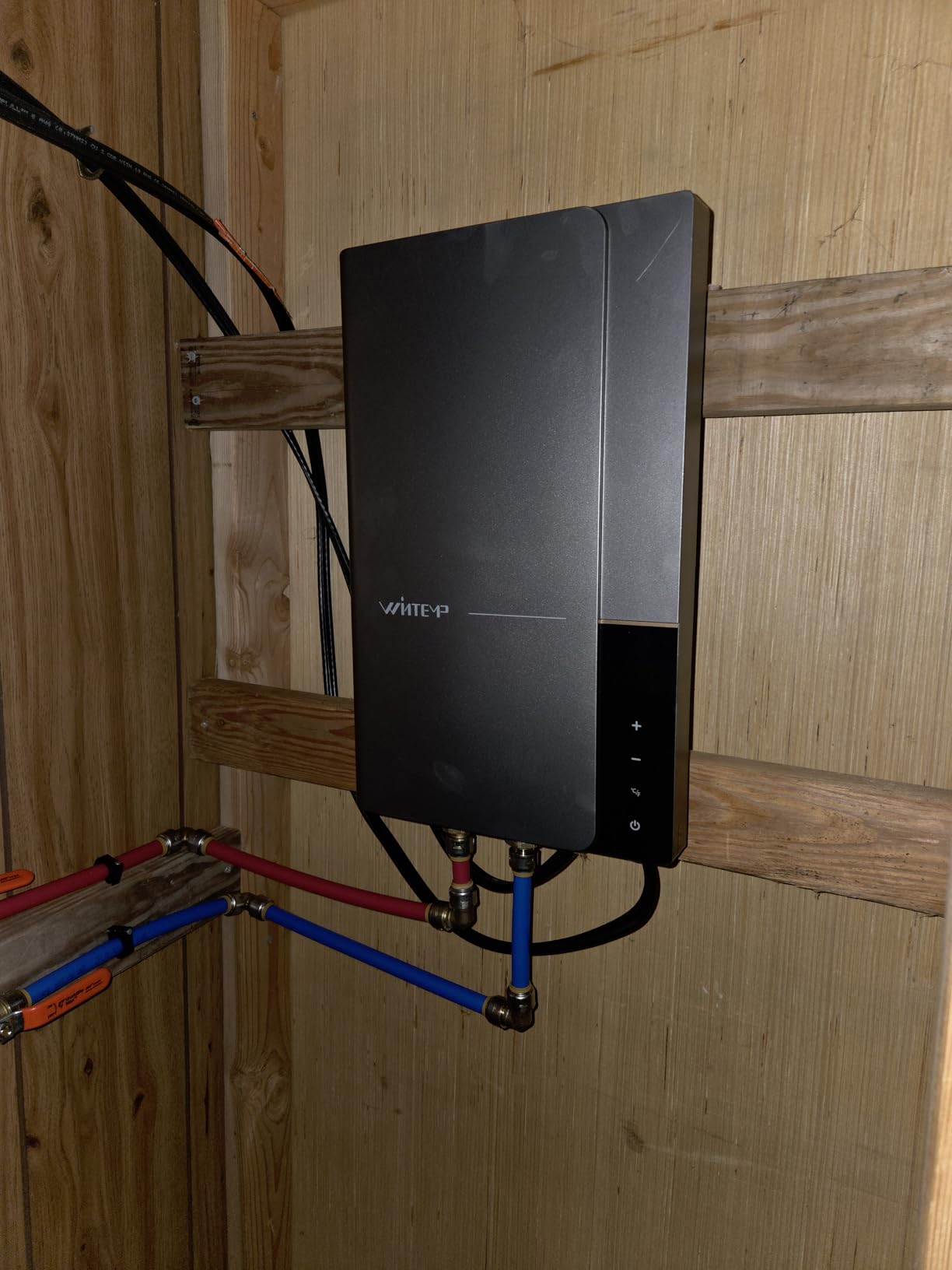 Electric Tankless Water Heater WINTEMP 27kW 240V, Whole House Hot Water Supply, On Demand Instant Endless Water Heater, with LED Temperature Display, WiFi Control, Up to 6.3 GPM, ETL Certified customer photo 1