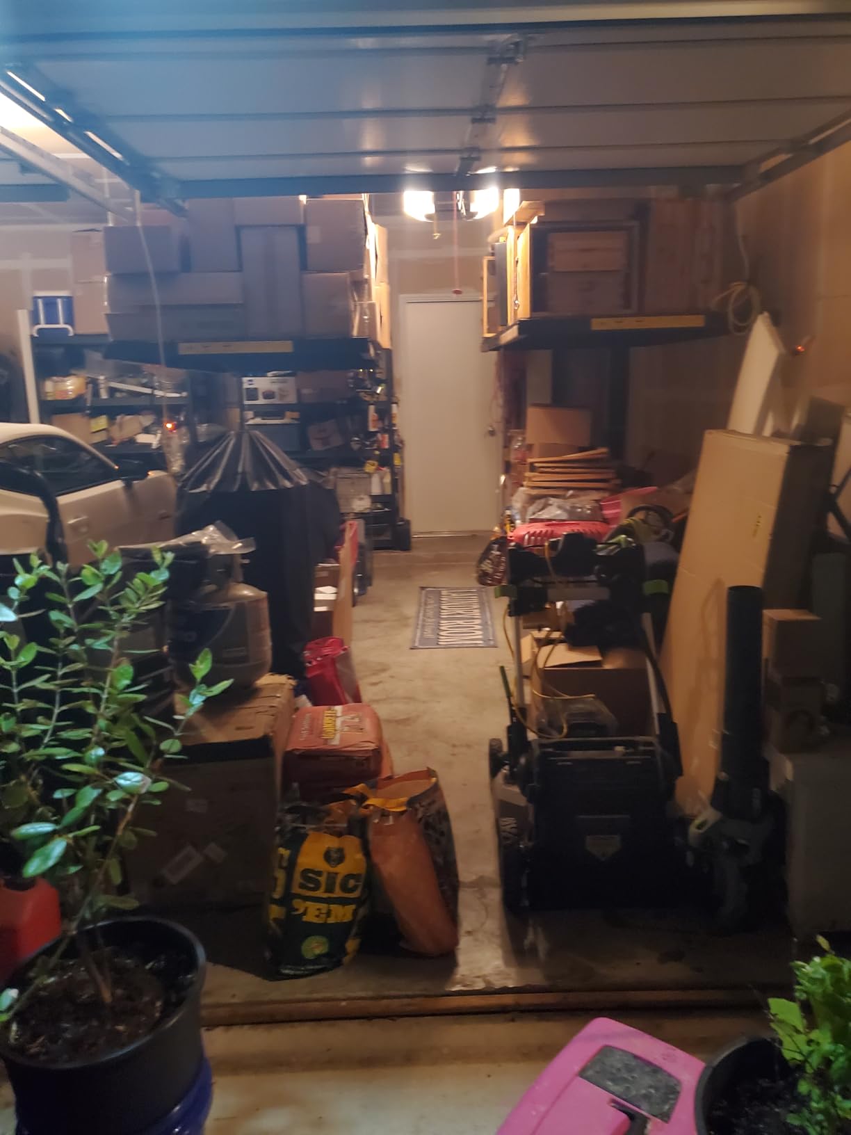 Overhead Garage Storage Rack - 4x8 FT Garage Ceiling Storage Racks with Safety Lock, Heavy-Duty Ceiling Mounted Lift System and Storage Organizer, Ideal for Maximizing Overhead Space, 325 lbs Capacity customer photo 2