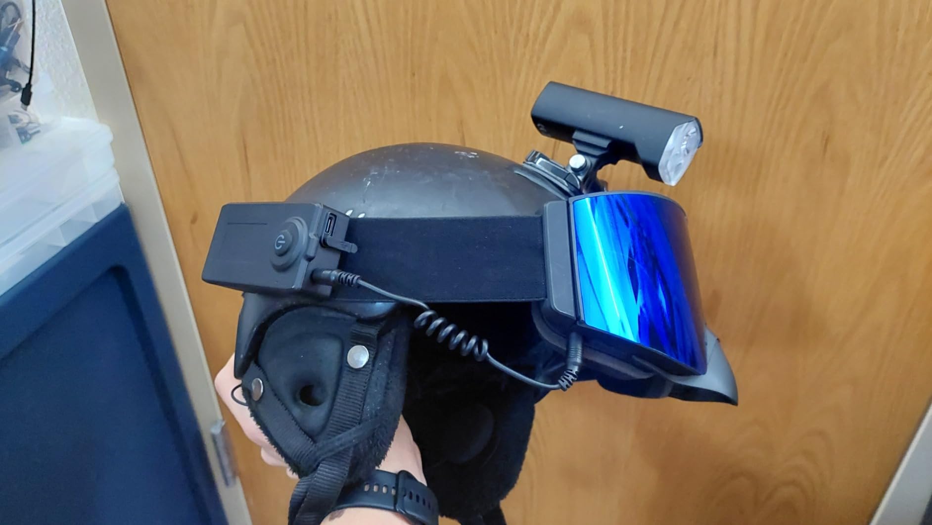 Heated Goggles Snowmobile - Anti-Fog Magnetic Interchangeable with 100% UV Lens OTG Electric customer photo 2