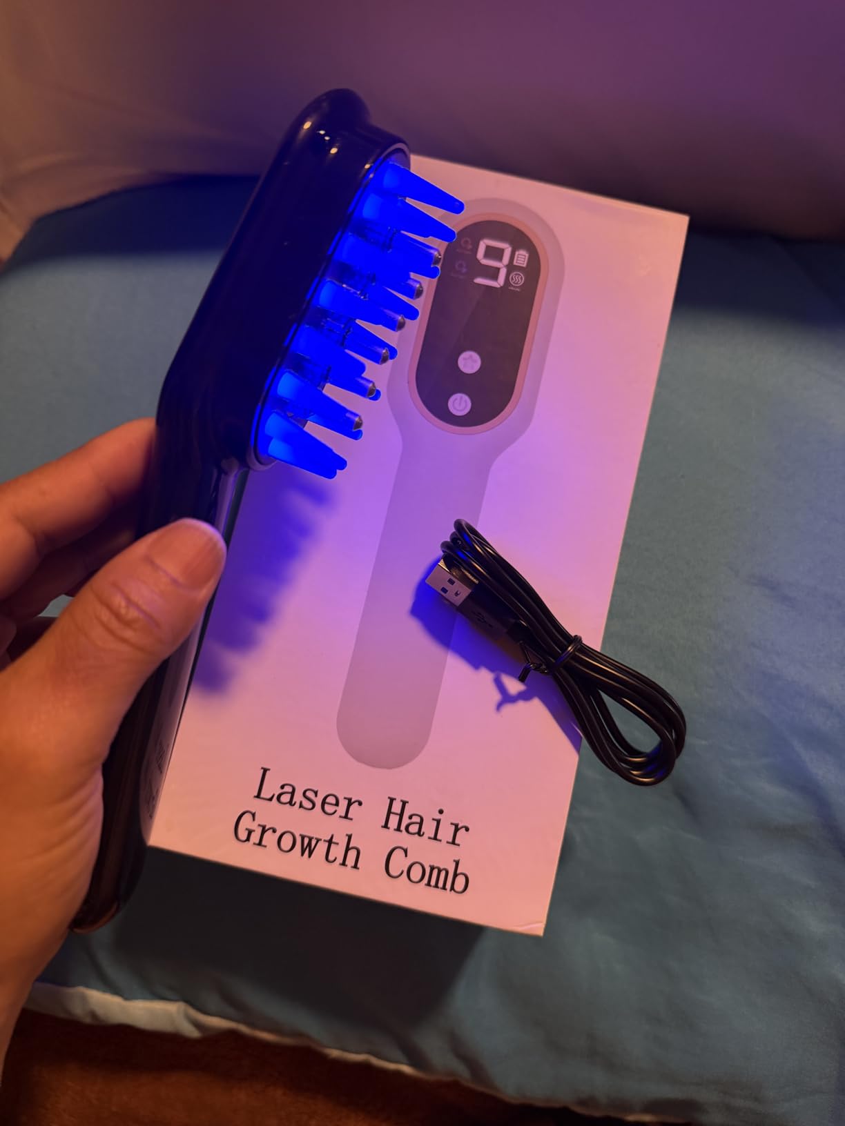 Obiredk Laser Hair Growth Comb - Lasers & LEDs for Hair Regrowth - FDA Cleared Rechargeable Scalp Massager for Men Women customer photo 1