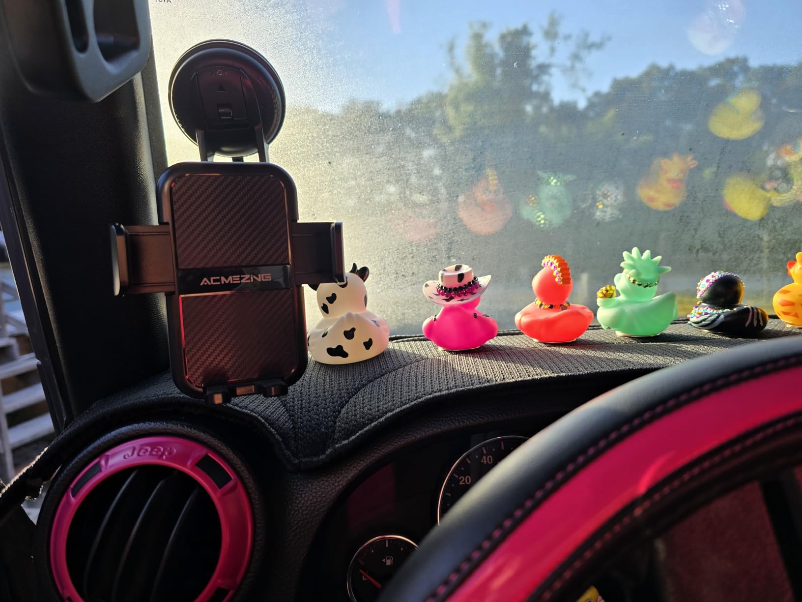 3-in-1 Car Phone Holder [122+LBS Strongest Suction & Stable Clamp Arm] 360° Adjustable Car Phone Mount, Cell Phone Holders for Your Car for Dashboard Vent, All Smartphones & Car Models customer photo 1