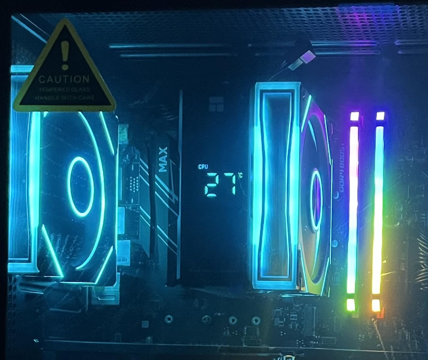 Thermalright Assassin X 120R Digital ARGB Black CPU Cooler, Digital Screen Top Cover, TL-P12-S PWM Quiet Fan CPU Air Cooler, Computer Heatsink Cooling, Support AM4/AM5,Intel LGA1851/1700/115X/1200 customer photo 2