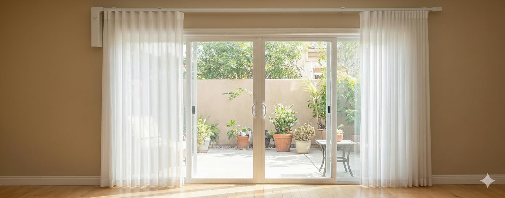 Osprey.Life Motorized Curtain Track, 71-130in / 1.8-3.3m, No-Cut Adjustable Electric Rail, ~33dB Quiet Motor, Remote & App Control, Alexa & Google Compatible, Ceiling/Wall Mount (Center Opening) customer photo 2