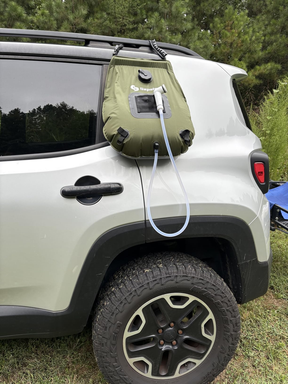 sapsisel Camping Shower Bag, 5 Gal/20L Solar Heating Camping Shower with Upgraded Hose and Shower Head,Portable Shower for Camping,Solar Shower customer photo 1