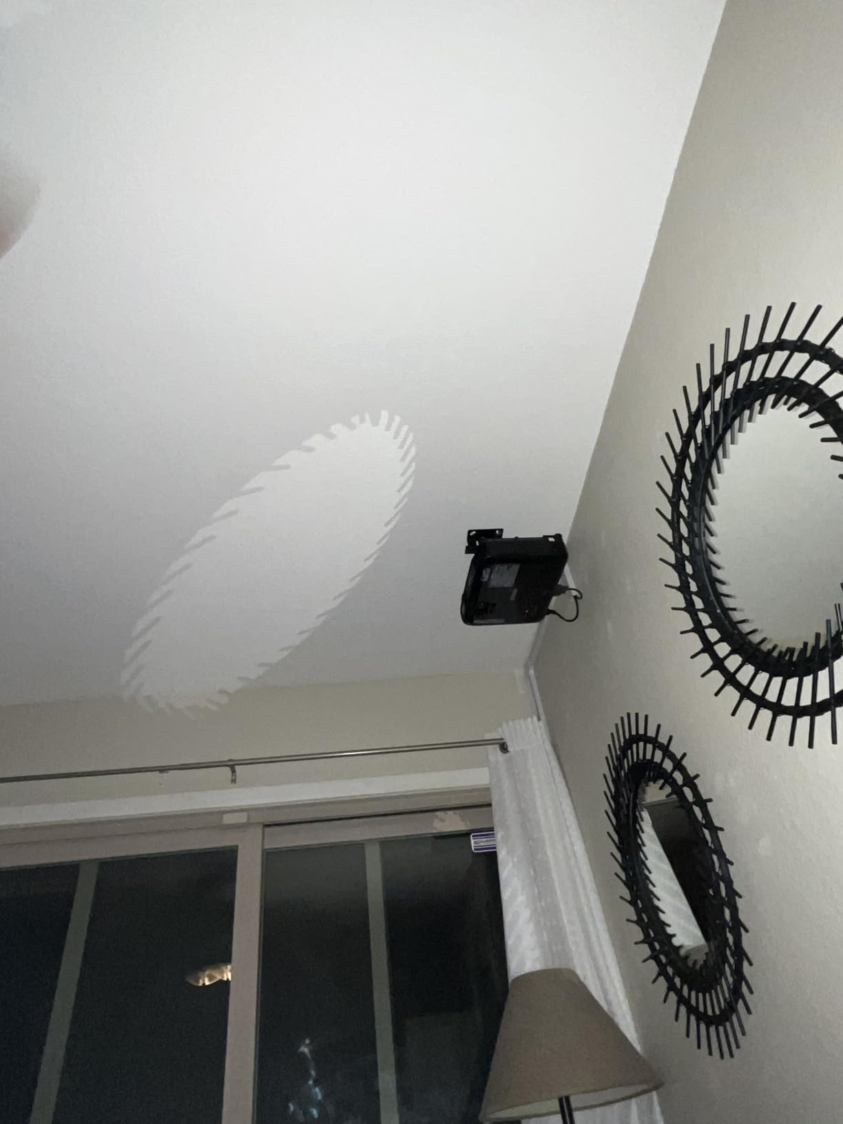 Mount-It! Projector Ceiling Mount and Wall Mount with Adjustable Arm, Universal Projector Mount for LCD/DLP Projectors, Flush Mount Option, Built-in Cable Management, 40lb Capacity, Black customer photo 2