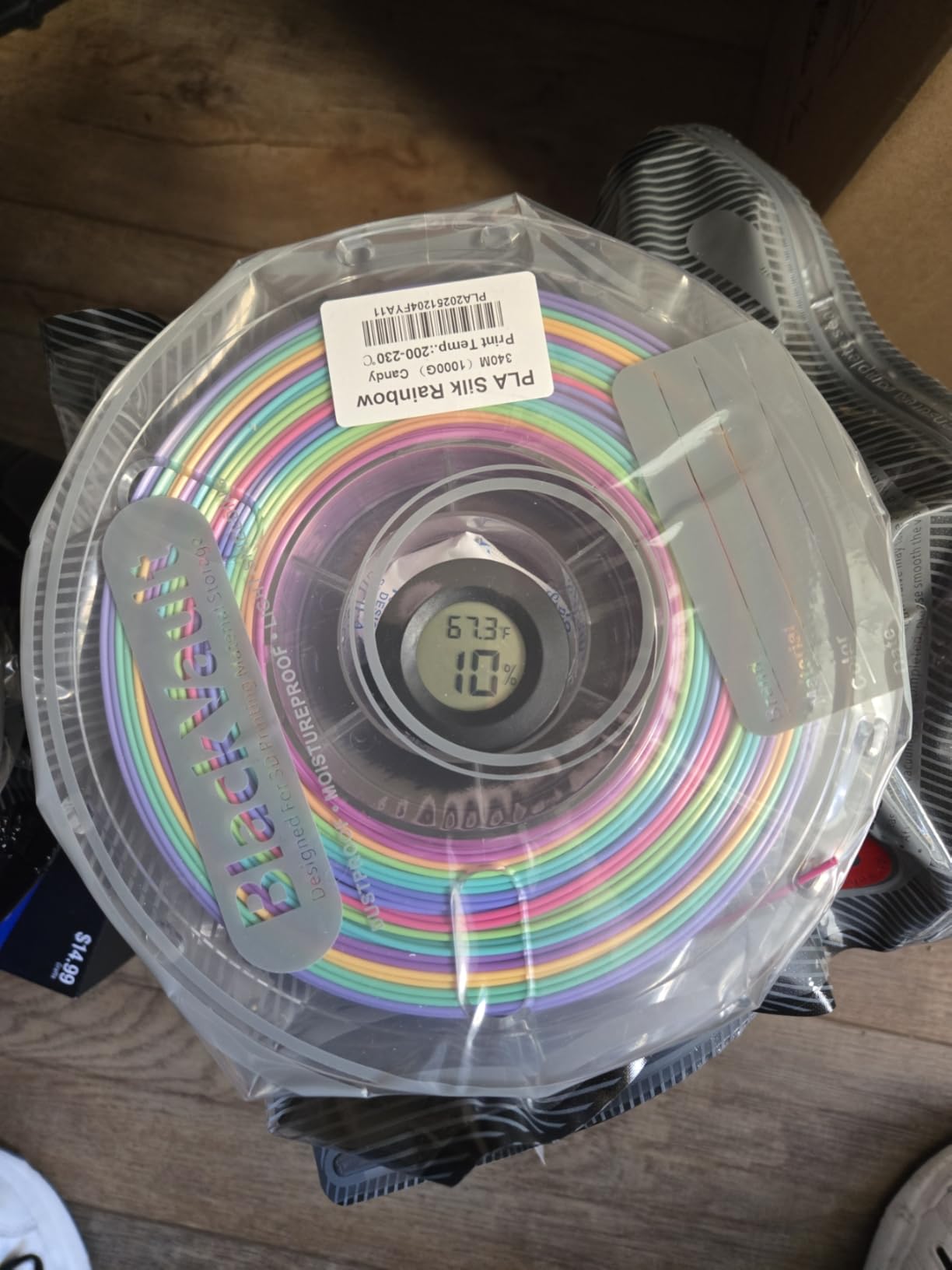 30pcs Filament Storage Bags Light-Proof Vacuum Storage Kit with USB Pump, 3D Printer Filament Vacuum Sealed Bags for Keeping Dry, Plus Size 32X34cm customer photo 1