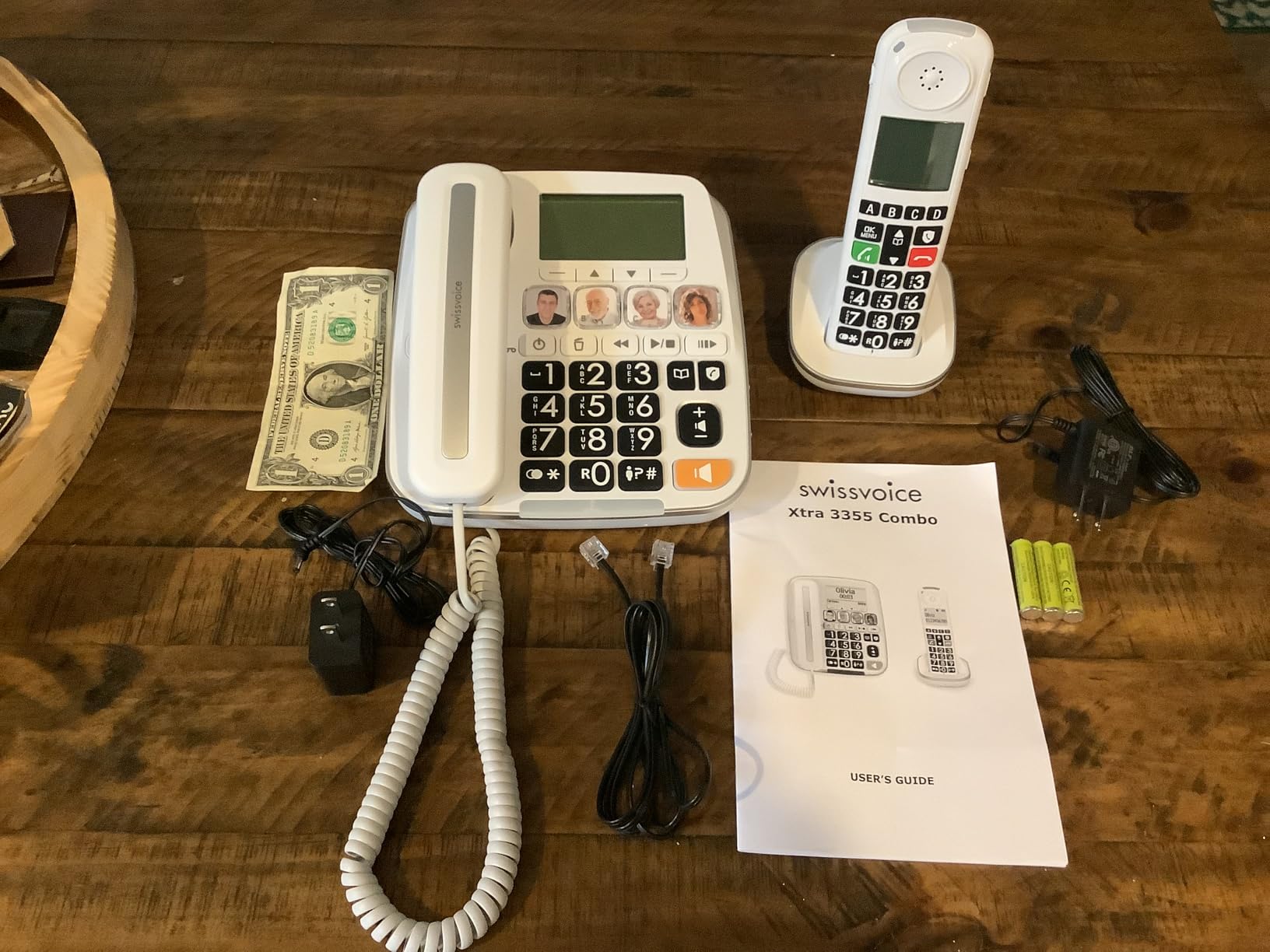 SWISSVOICE 3355 DECT 6.0 Corded Big Button Phone for Elderly with Answering Machine and Additional Cordless Handset - Loud Phones for Hard of Hearing - Hearing Aid Compatible Phones customer photo 2