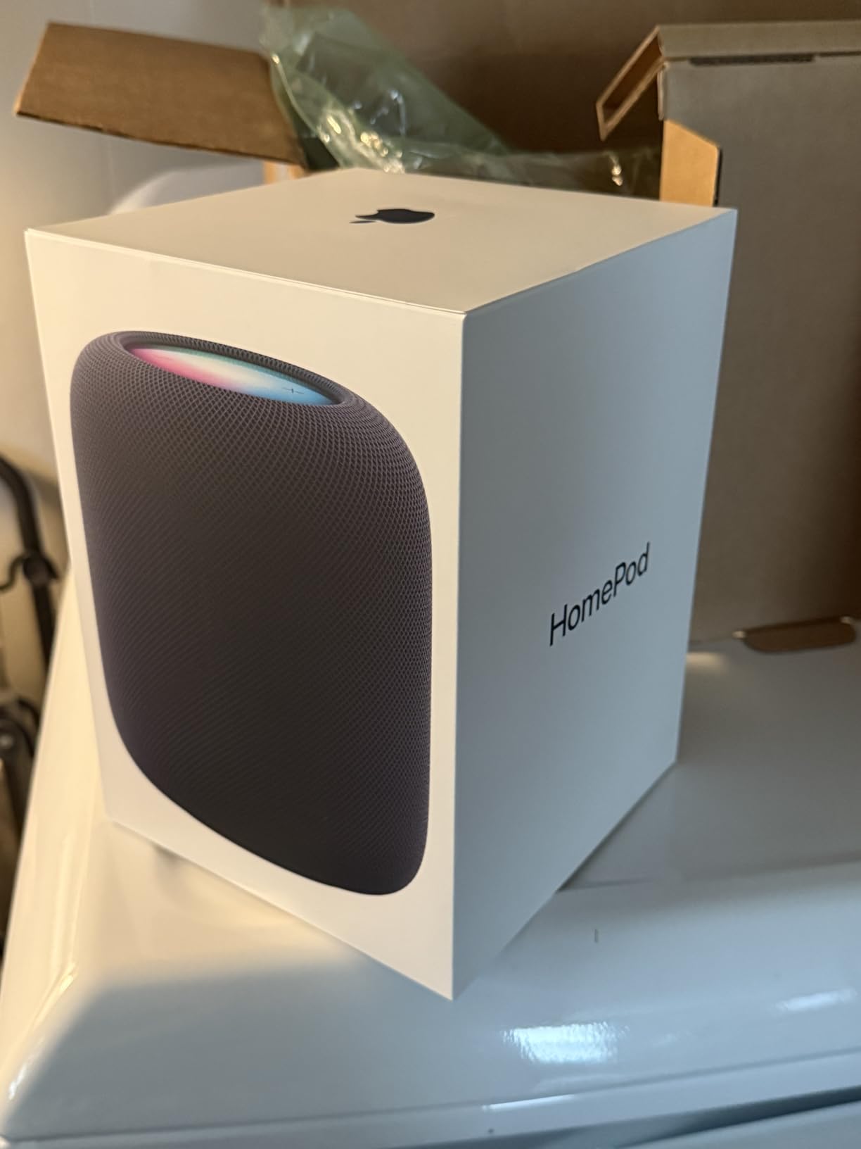 Apple HomePod Smart Speaker 2nd Generation, Siri Speaker + Power Cable, Midnight customer photo 1
