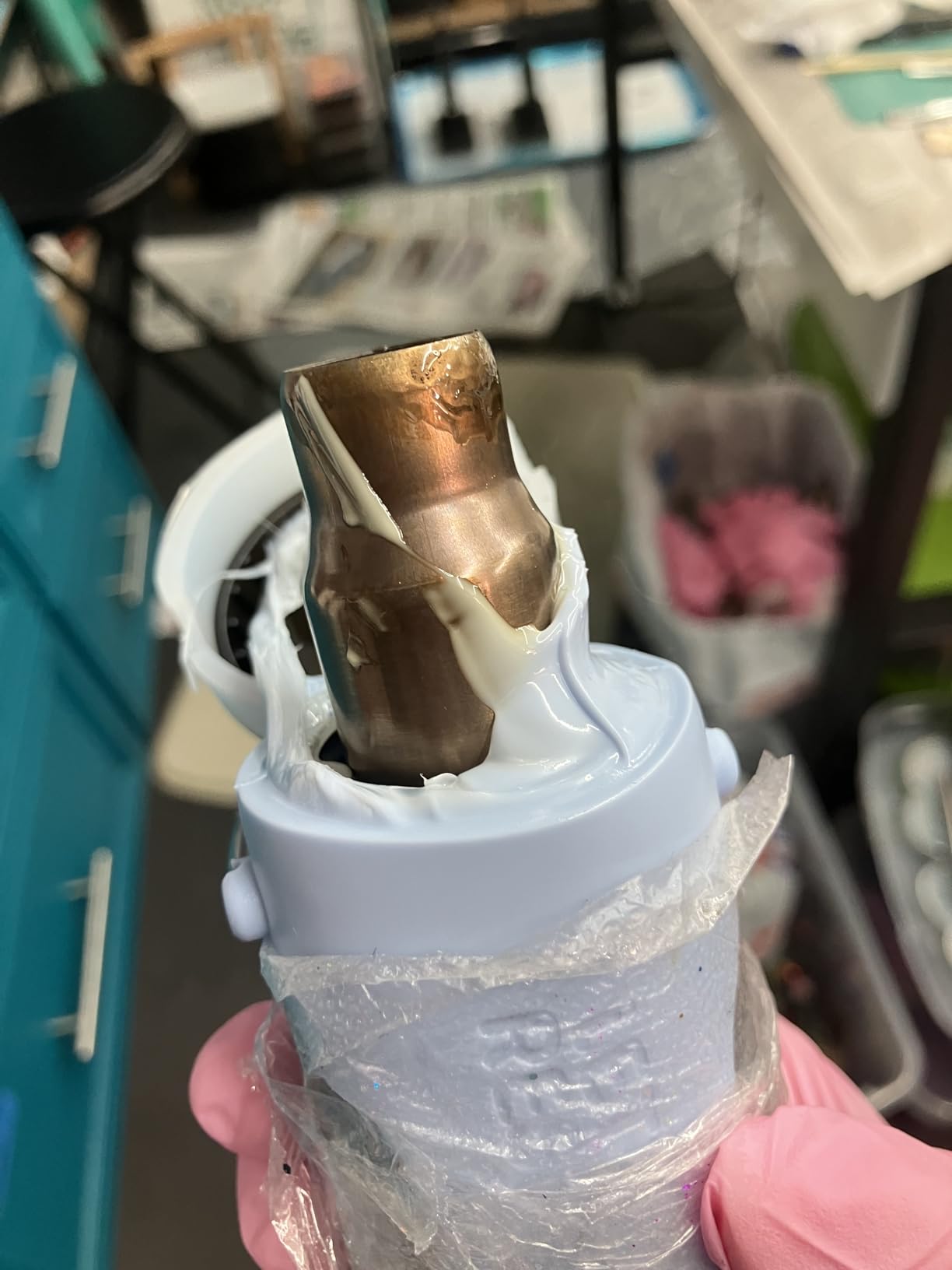 LET'S Resin Heat Gun for Crafting, 350W Fast Heat Dual Temp Hot Air Gun (482°F~752°F), Multiple Nozzles,Silicone Covers for Easy Cleaning, 4.9Ft Cable Mini Heat Gun,for Resin,Shrink Tubing,Vinyl Wrap customer photo 2