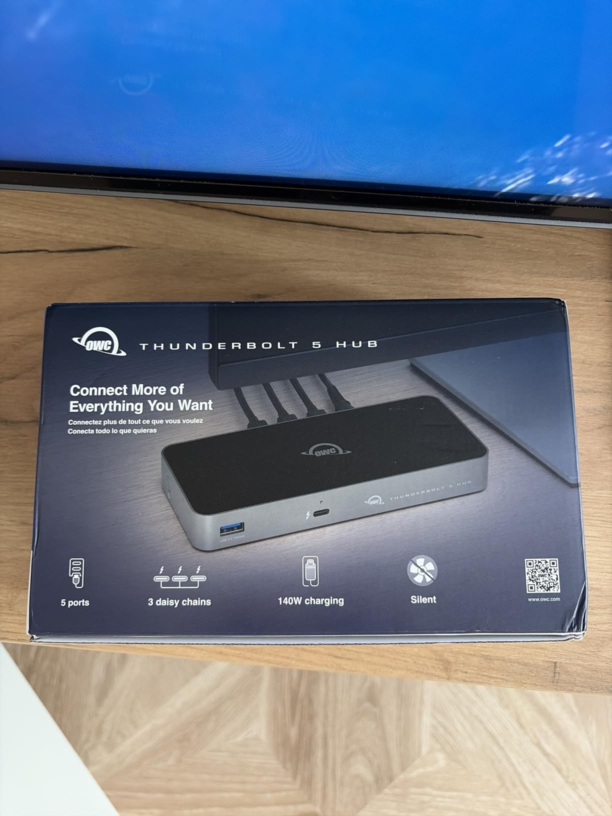 OWC Thunderbolt 5 Hub - 5-Port Expansion for Mac & PC | 80Gb/s Bandwidth | 140W Charging | Triple 8K Display Support | Fanless Silent Design | TB5/TB4/TB3/USB4 Compatible customer photo 2