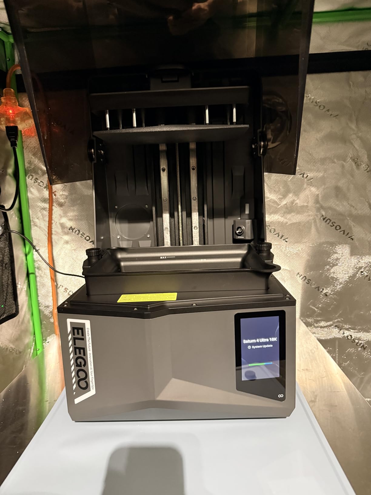 ELEGOO 16K Saturn 4 Ultra Resin 3D Printer, Fast Printing up to 150mm/h, 10inch 16K Ultra High Resolution, Automatic Leveling, Smart Mechanical Sensor, AI Camera, Large Printing Size 8.33