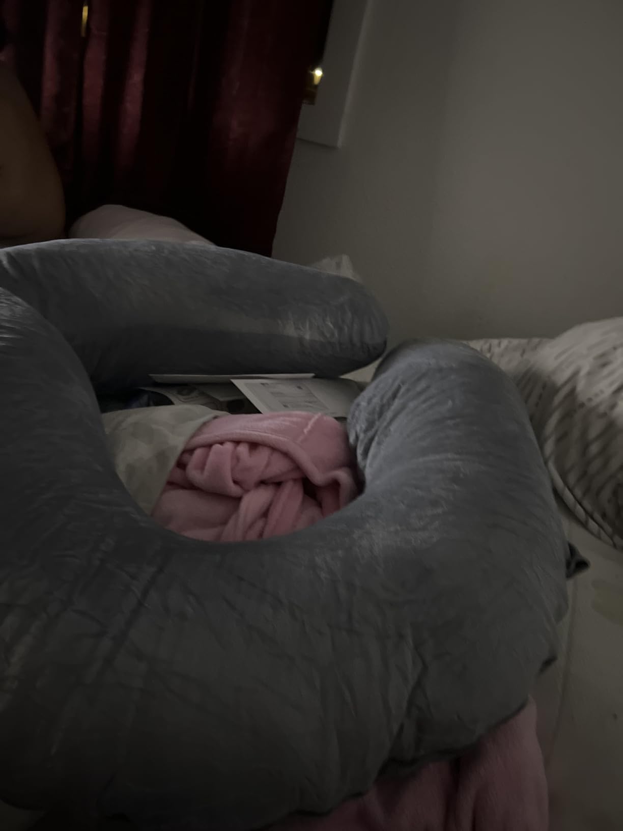 PILLANI Pregnancy Pillows for Sleeping - 57-Inch Maternity Pillow for Pregnant Women with Removable Washable Cover - Support for Back, Belly, Neck, Legs, and Hips - V C U Shaped Full Body Pillow customer photo 1