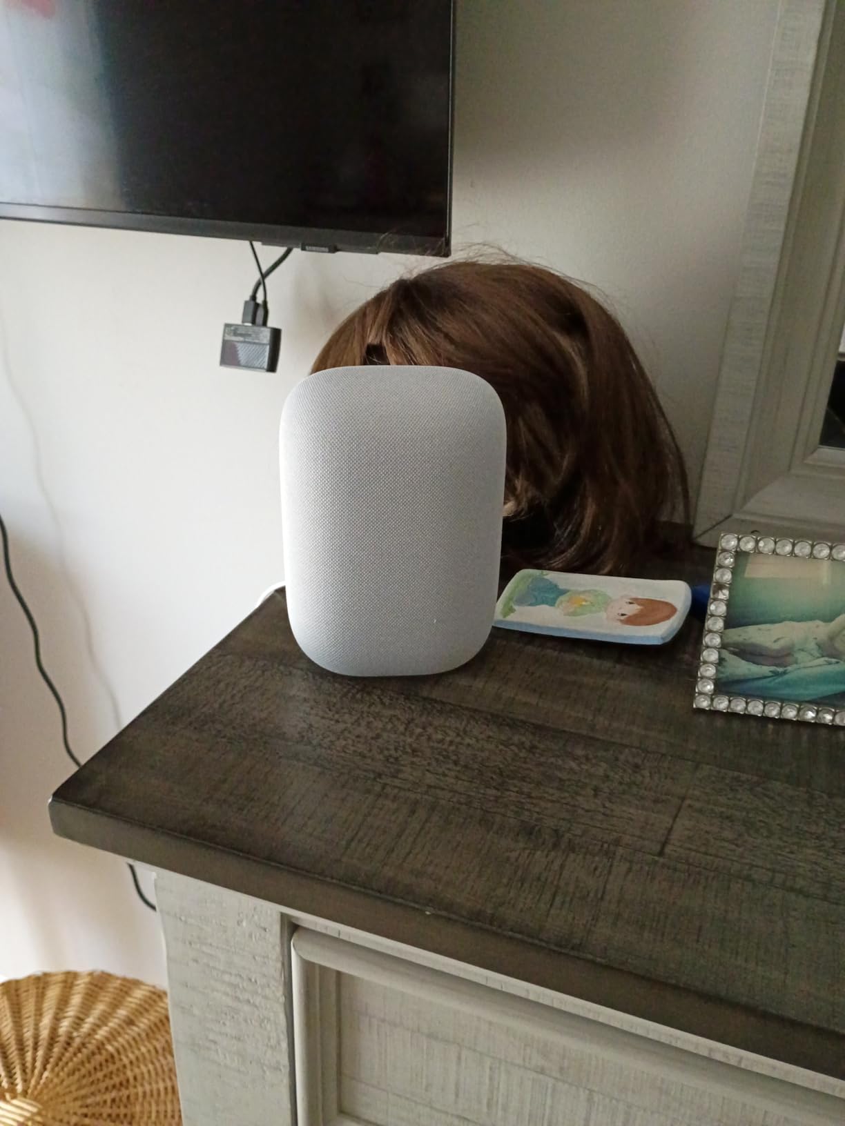 Google Audio Bluetooth Speaker - Wireless Music Streaming, Powerful Sound, Assistant Built-in, Wi-Fi and Bluetooth Connectivity, Smart Home Control, Stereo Pairing, Includes Pouch and Cloth customer photo 2