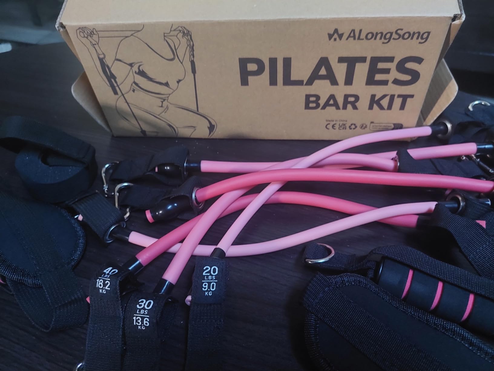 Upgraded Pilates Bar Kit with Resistance Bands Natural Latex for Women & Men, Heavy-Duty Stainless Steel Multifunctional Yoga Pilates Stick for Home Gym Exercise Fitness Equipment Full-Body Workouts customer photo 1