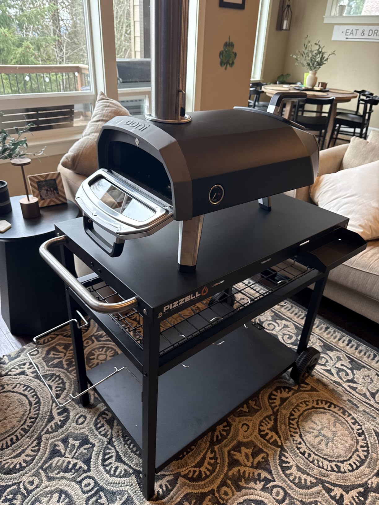 Ooni Karu 2 Multi-Fuel Outdoor Pizza Oven - Wood and Gas Outdoor Pizza Oven with Pizza Stone & Integrated Thermometer, Pizza Oven Outdoor, Dual Fuel 12 Inch customer photo 1