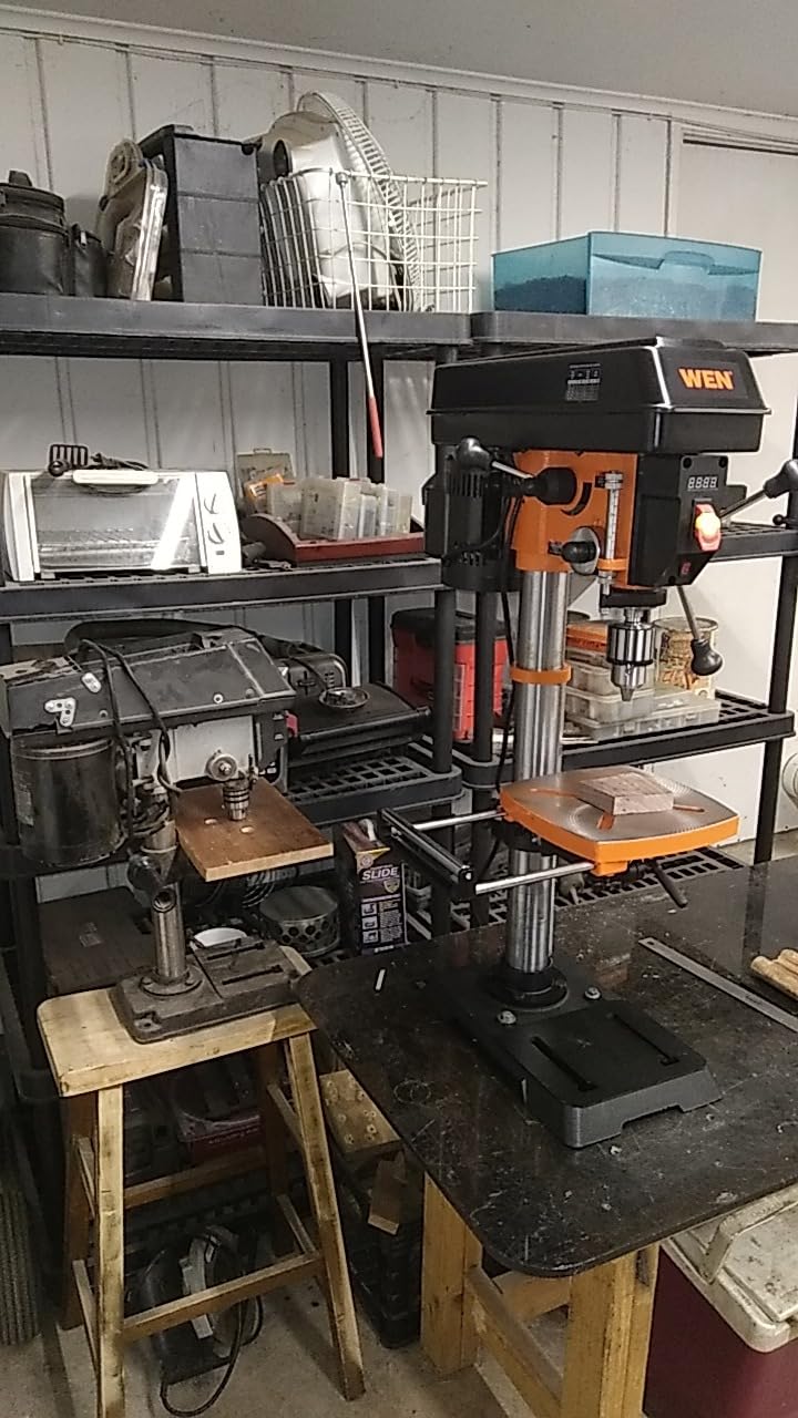 WEN 12-Inch Benchtop Drill Press, 6.2-Amp Variable Speed Motor with Cast Iron Construction, Laser and LED Work Light (DP1263V) customer photo 2