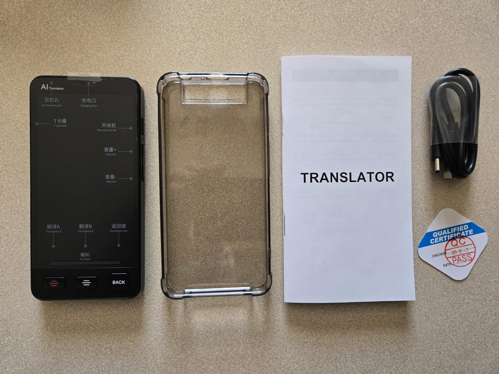 Offline Language Translator Device, M80 ChatGPT Instant Translator No WiFi Needed, 142 Languages Two Way Real-Time Voice Translation, Recording&Photo AI Translator for Business Learning Travel customer photo 1