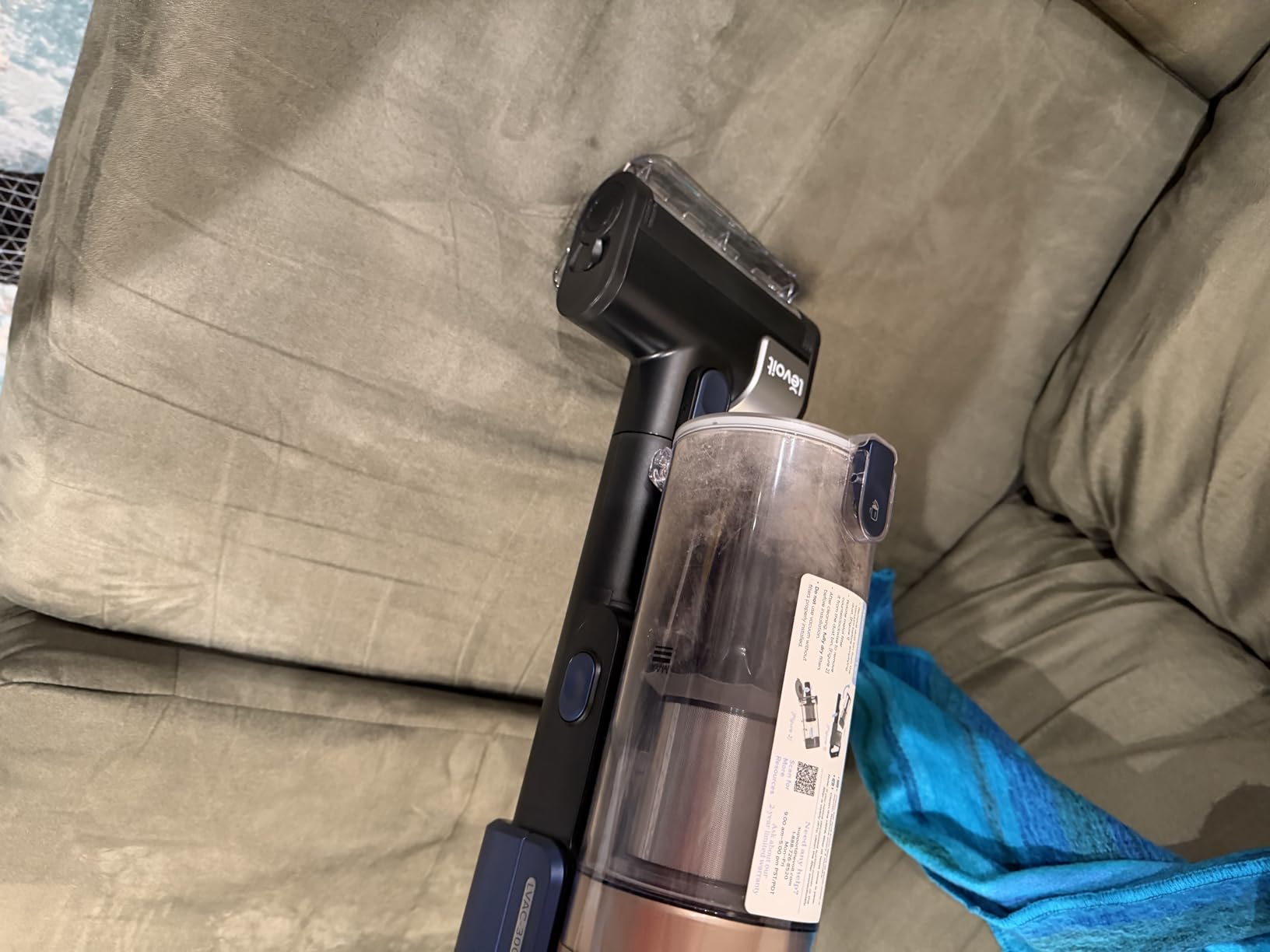 LEVOIT Cordless Vacuum Cleaner with HEPA Filter, Stick Vac with Tangle-Resistant Design, Up to 60 Mins, Powerful Suction, Lightweight, Mini Motorized Brush, for Carpet, Hard Floor, Pet Hair, LVAC-300 customer photo 1