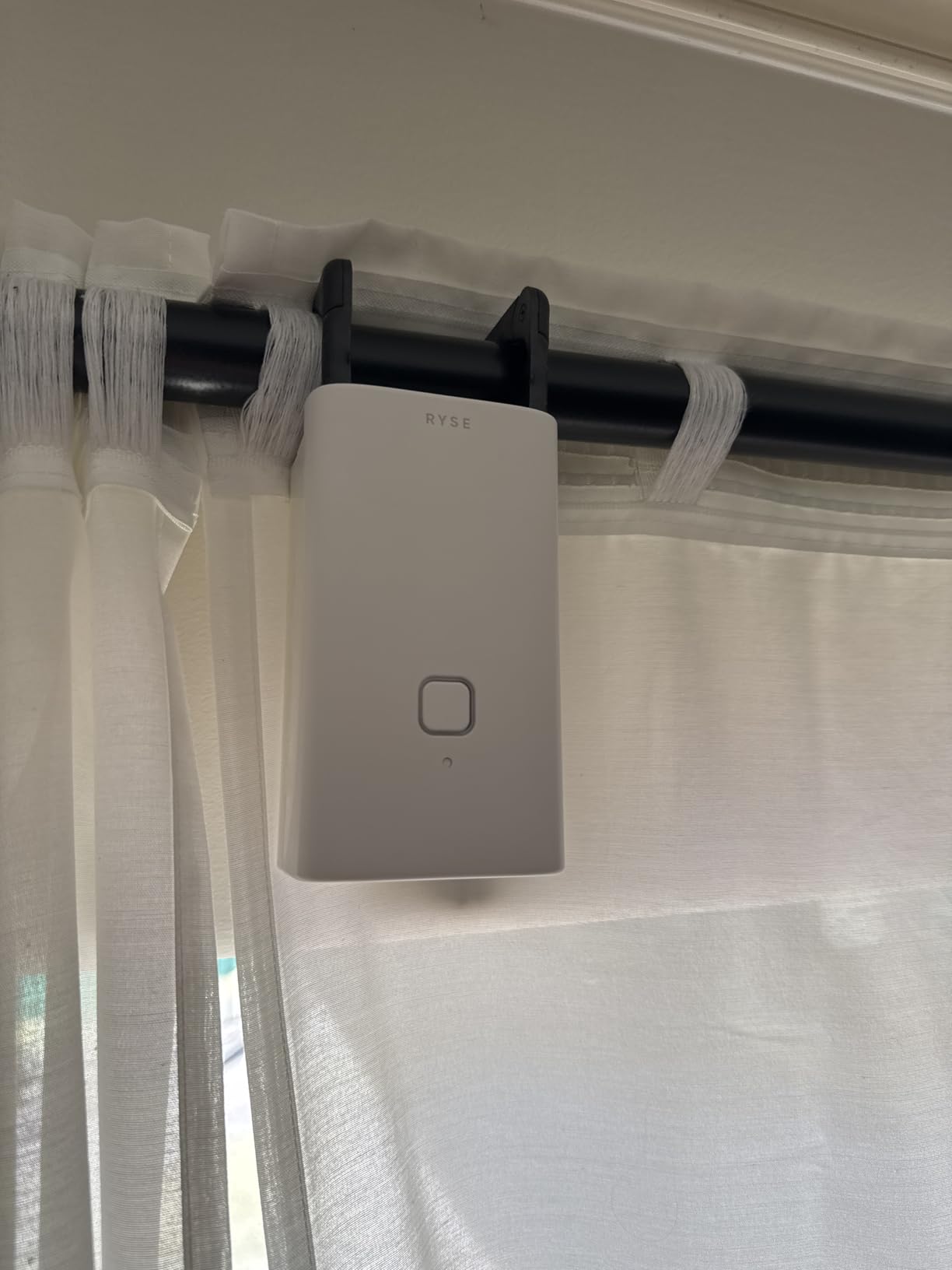 Ryse SmartCurtain | Motorized Curtain | Turn Current Curtains into Electric, Automated Drapes | Easy Install | Works with Existing Single or Double Curtain | Phone App Enabled | Charger Not Included customer photo 2